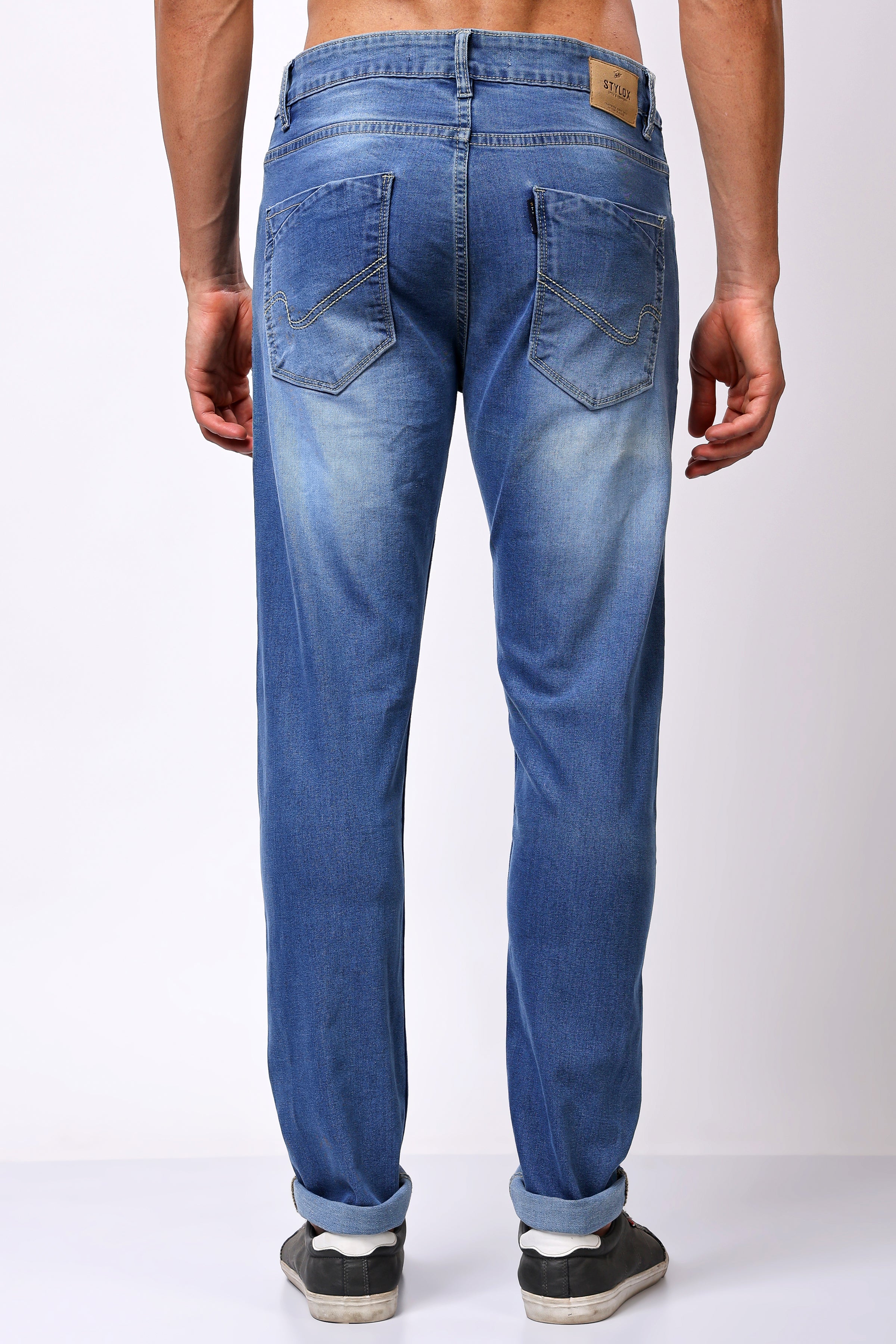 Stylox Slim Fit Denim Jeans - Light Blue,