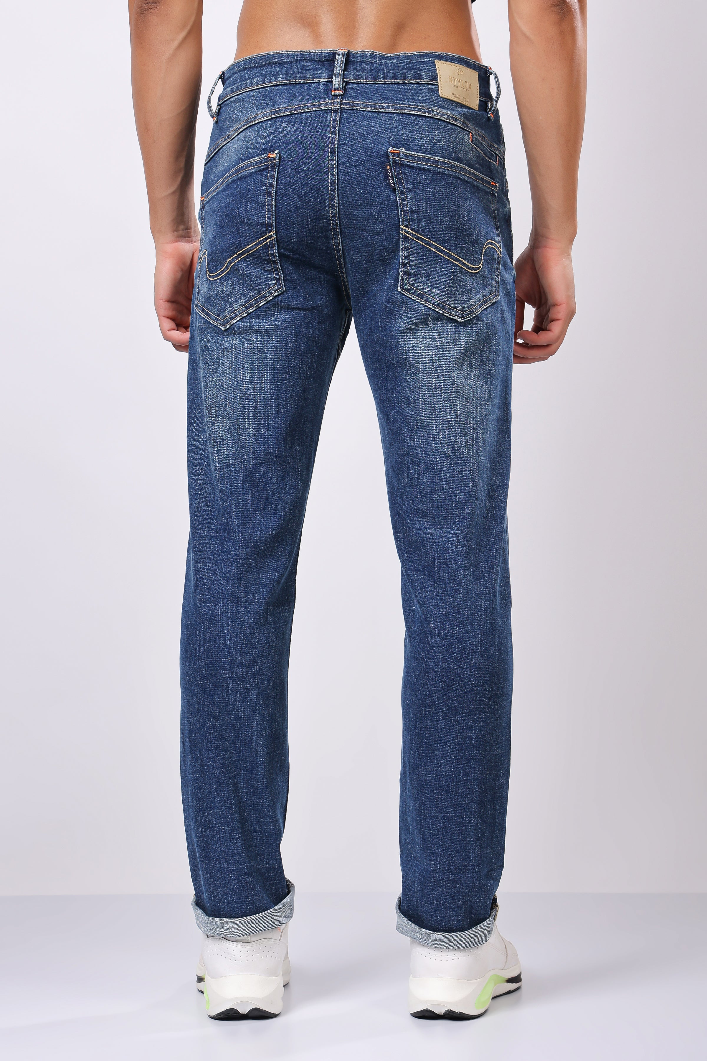 Stylox Redefine Slim Fit Men's Denim Jeans -  Dark Blue, Light Blue, Mid Dark Blue |