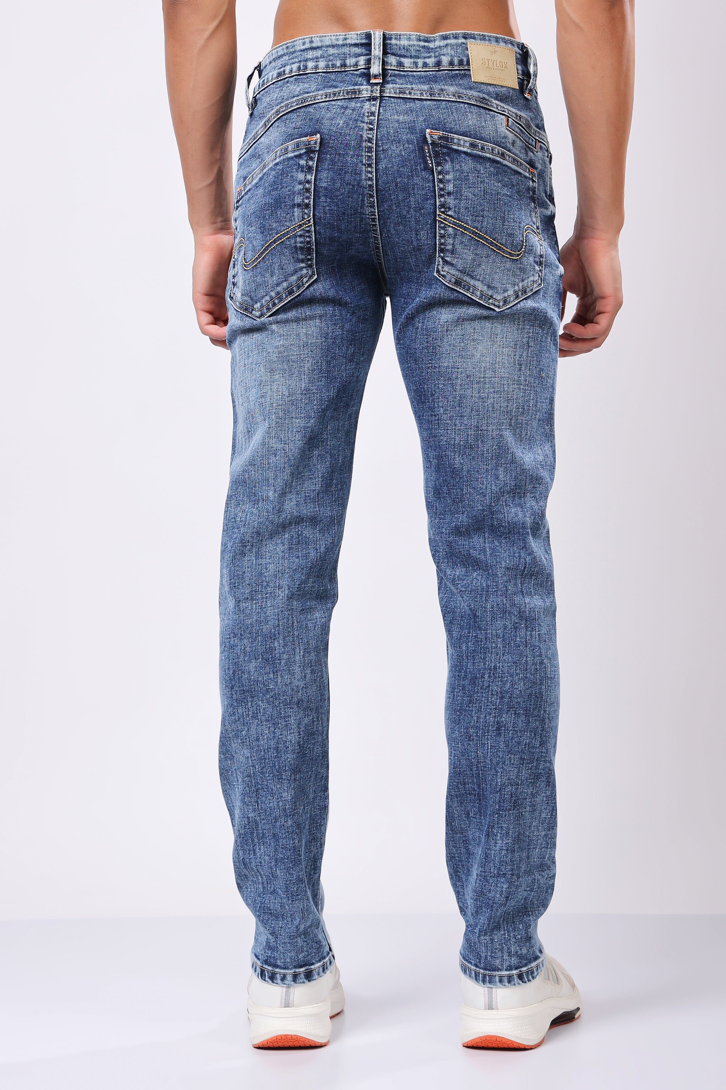 Stylox Redefine Slim Fit Men's Denim Jeans -  Dark Blue, Light Blue, Mid Dark Blue |