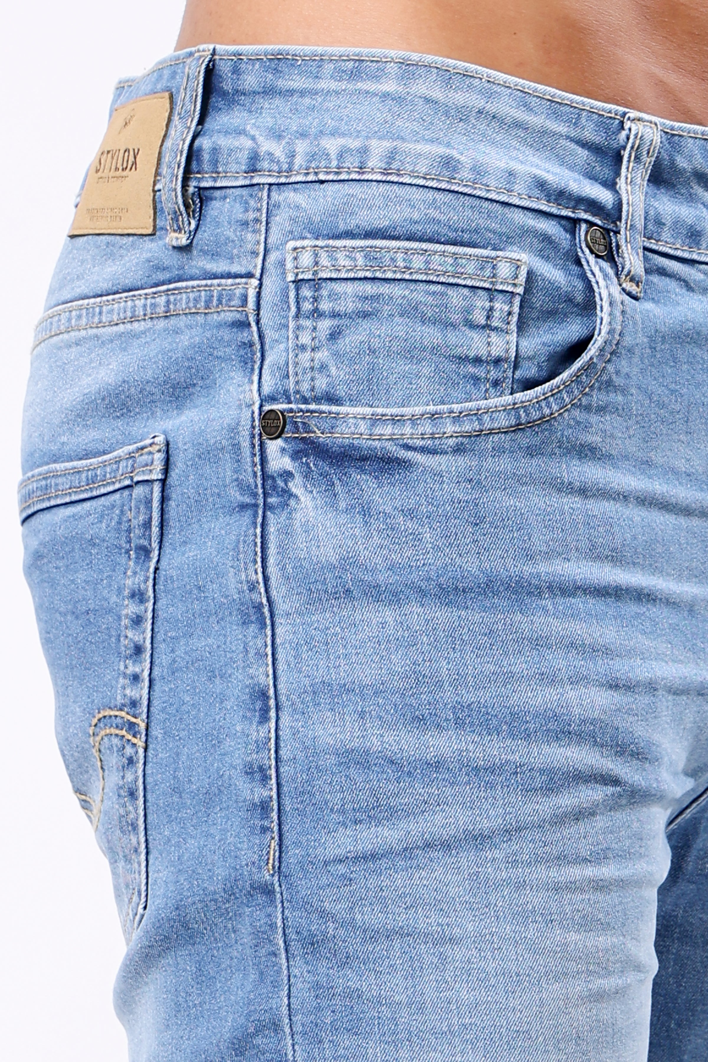 Stylox Slim Fit Denim Jeans - Dark Blue,