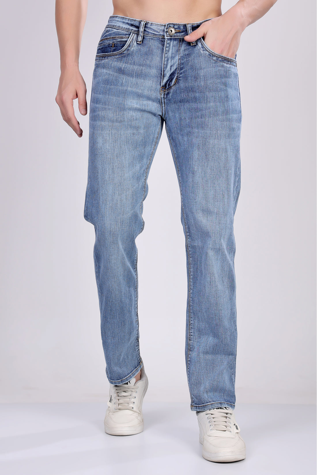 STYLOX LIGHT BLUE COMFORT FIT JEANS