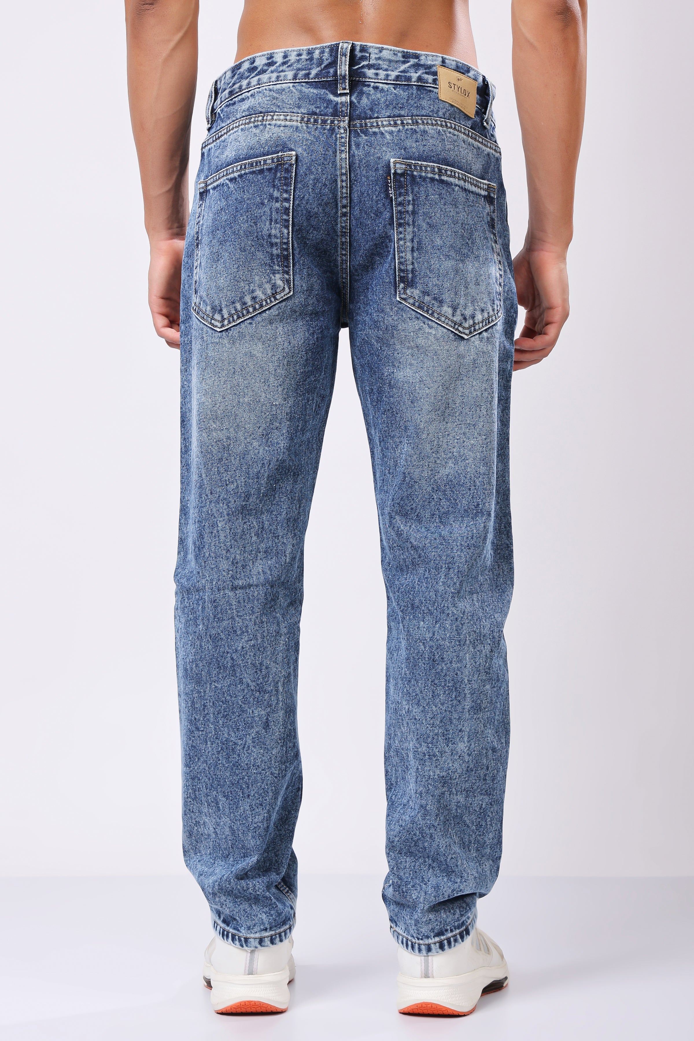 Stylox Relaxed Fit Jeans for Men | Dark Blue, Light Blue, Greenish Blue |