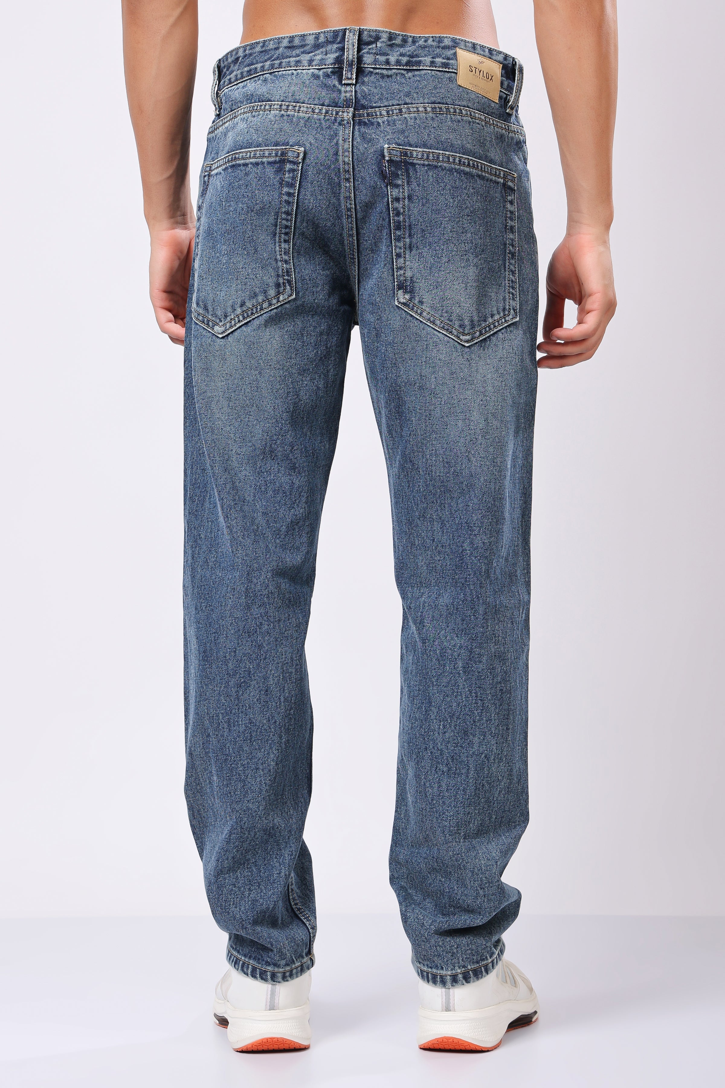 Stylox Relaxed Fit Jeans for Men | Dark Blue, Light Blue, Greenish Blue |