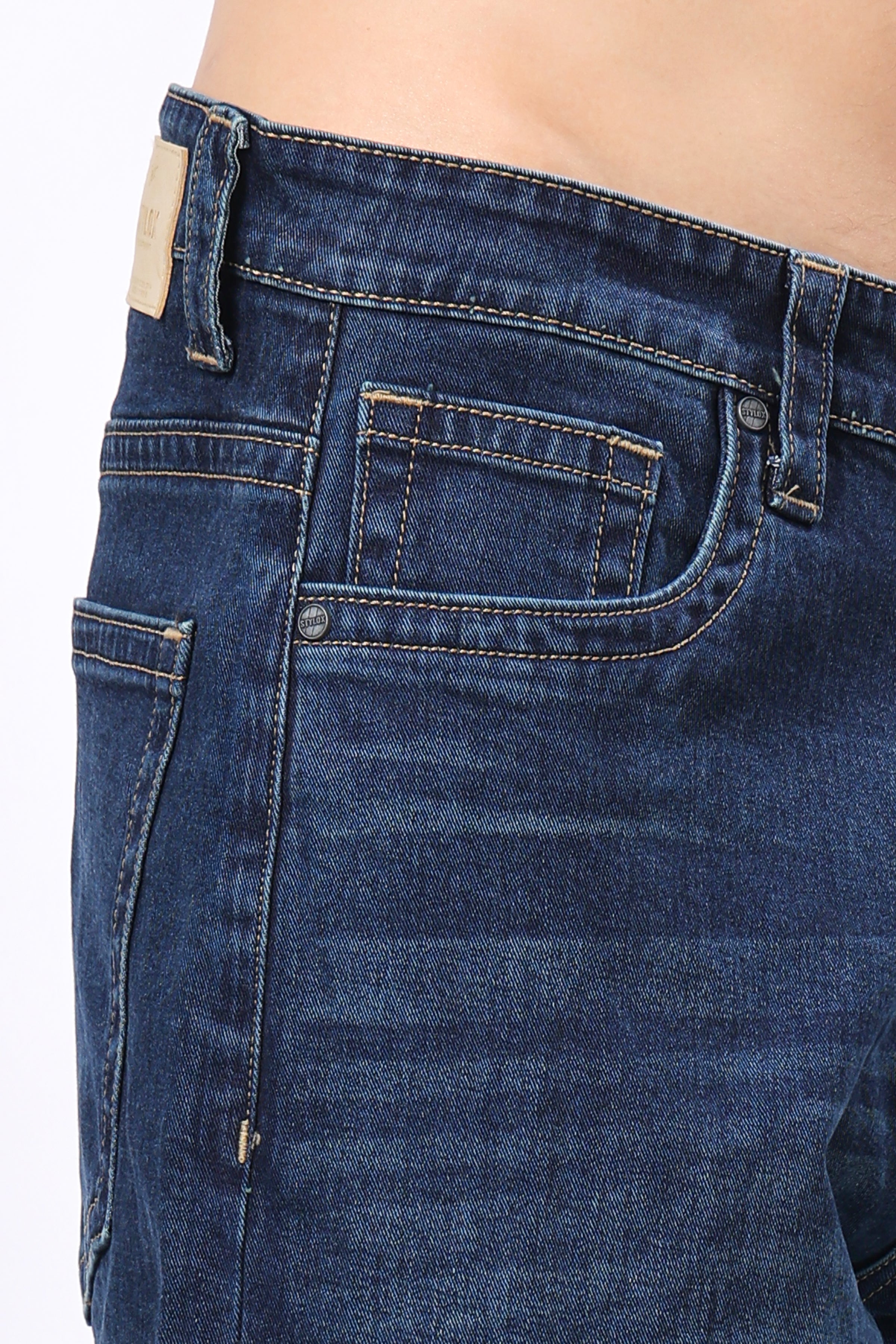 Stylox Men's Loose Fit Denim Jeans - Stylox