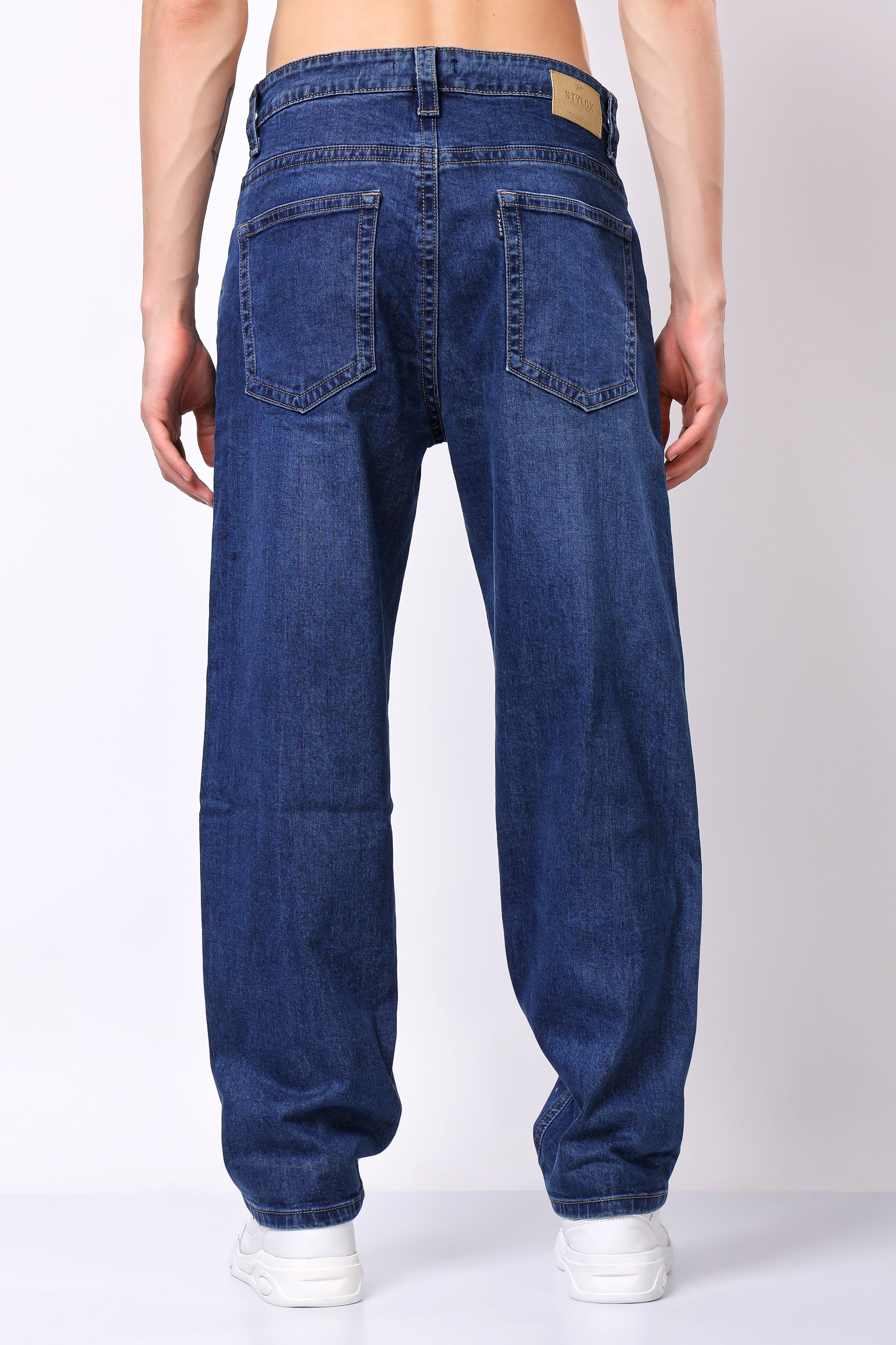 Stylox Men's Loose Fit Denim Jeans - Stylox