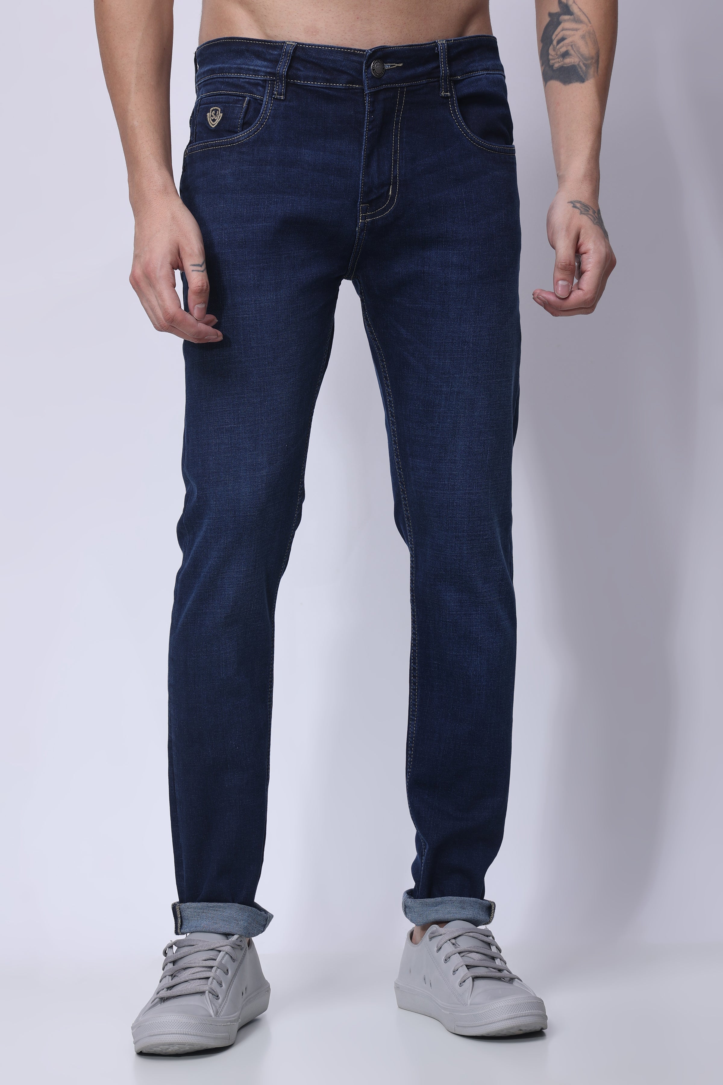 Stylox Men Slim Fit Jeans | Blue | - Stylox