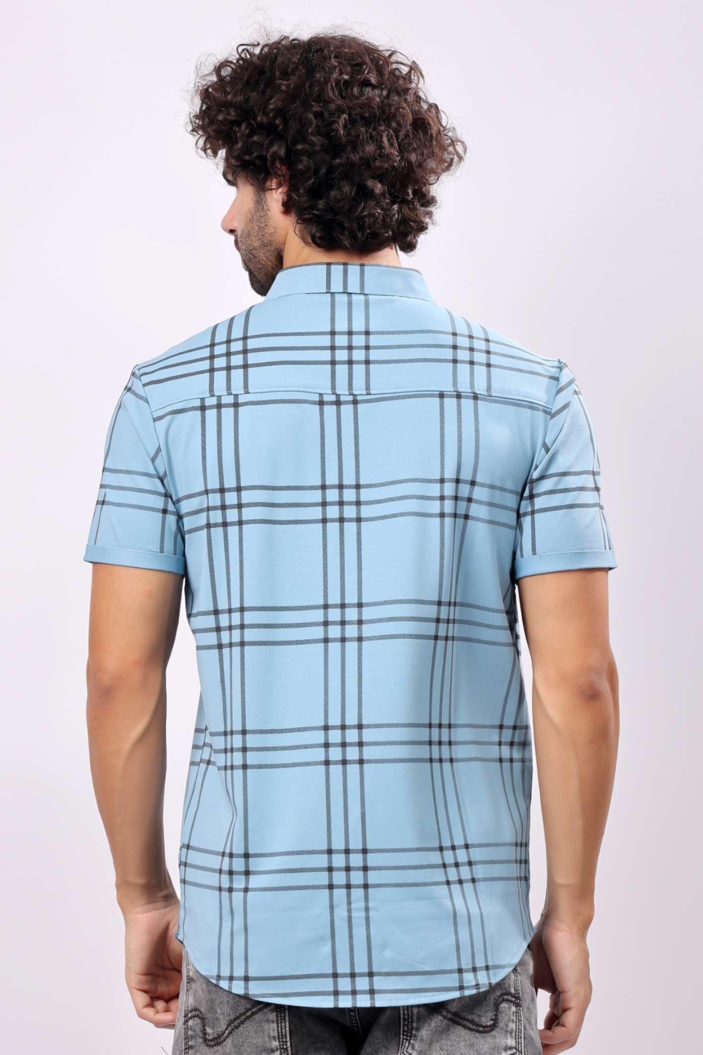 Stylox Half Sleeve Casual Check Shirt For Men - Stylox