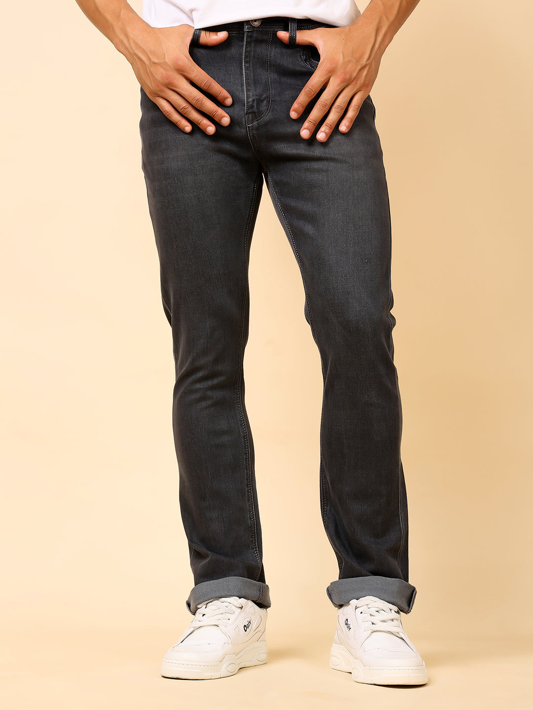 Stylox Men’s Bootcut Fit Mid-Rise Denim Jeans - Stylox