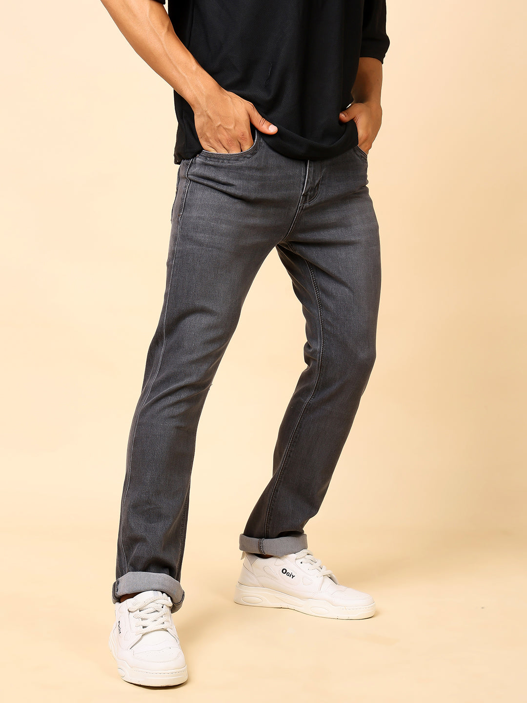 Stylox Men’s Bootcut Fit Mid-Rise Denim Jeans - Stylox
