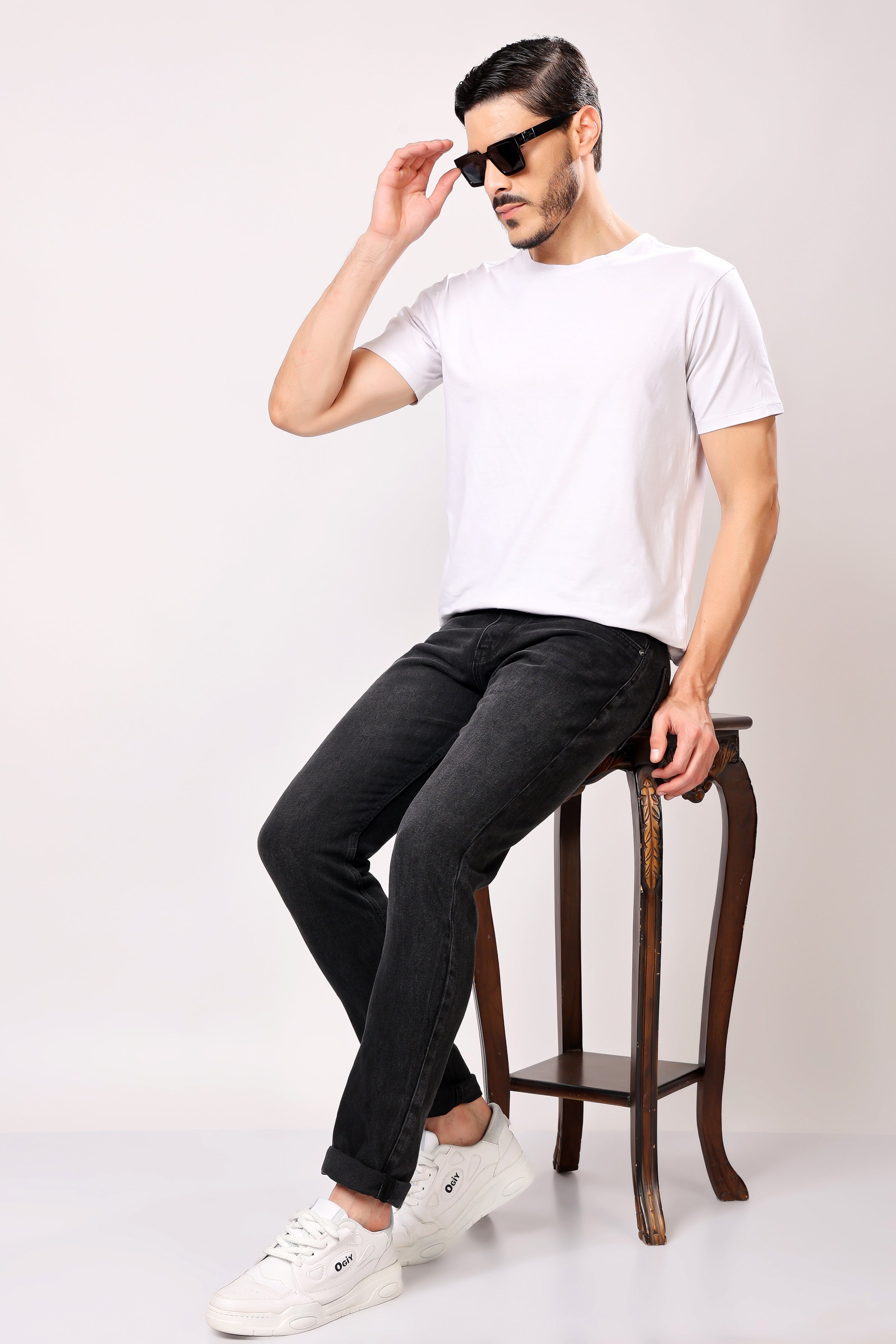 Stylox Slim Fit Casual Denim Jeans for Men - Colors: Grey, Dark Grey & Light Grey |