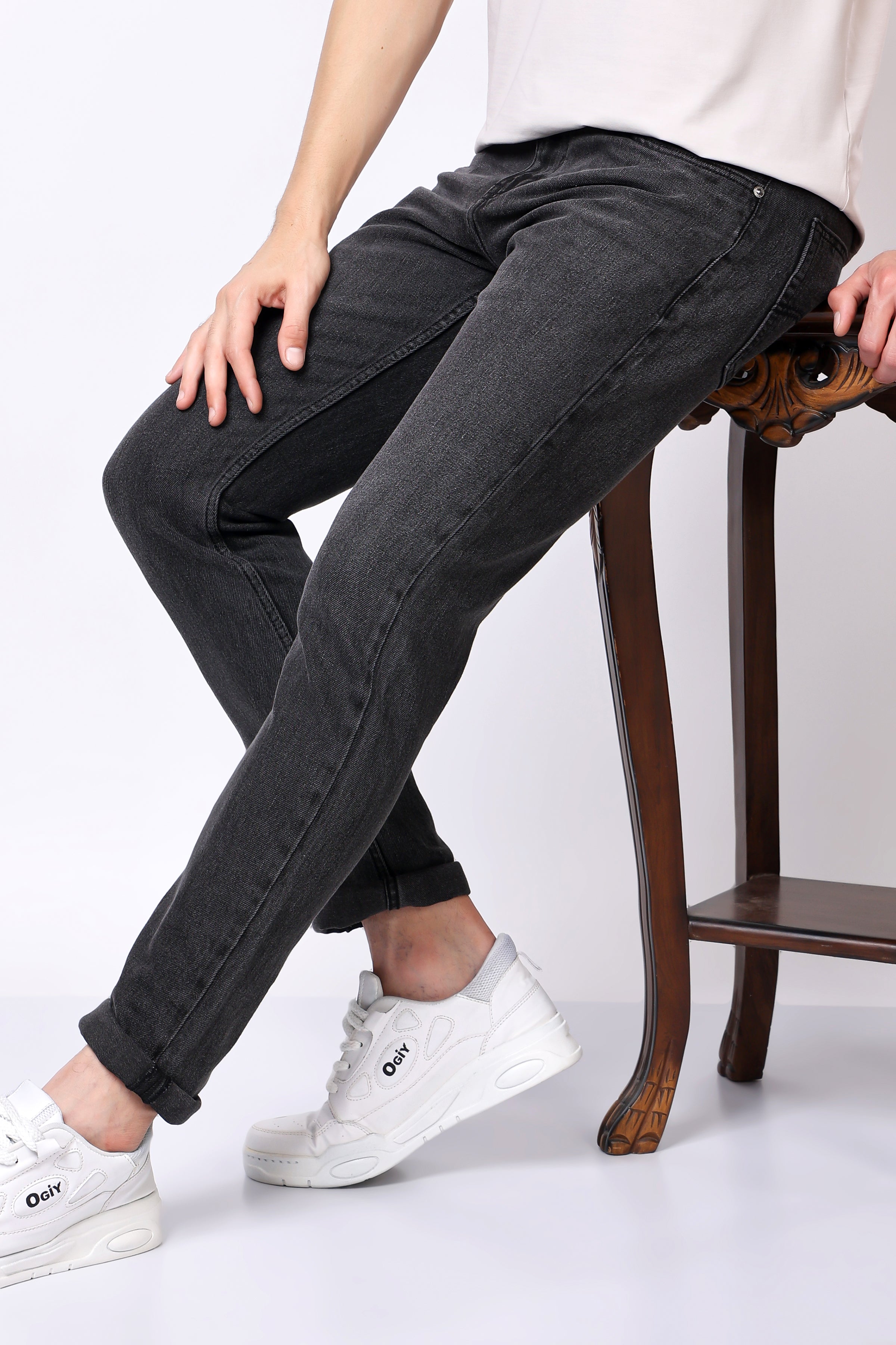 Stylox Slim Fit Casual Denim Jeans for Men - Colors: Grey, Dark Grey & Light Grey |