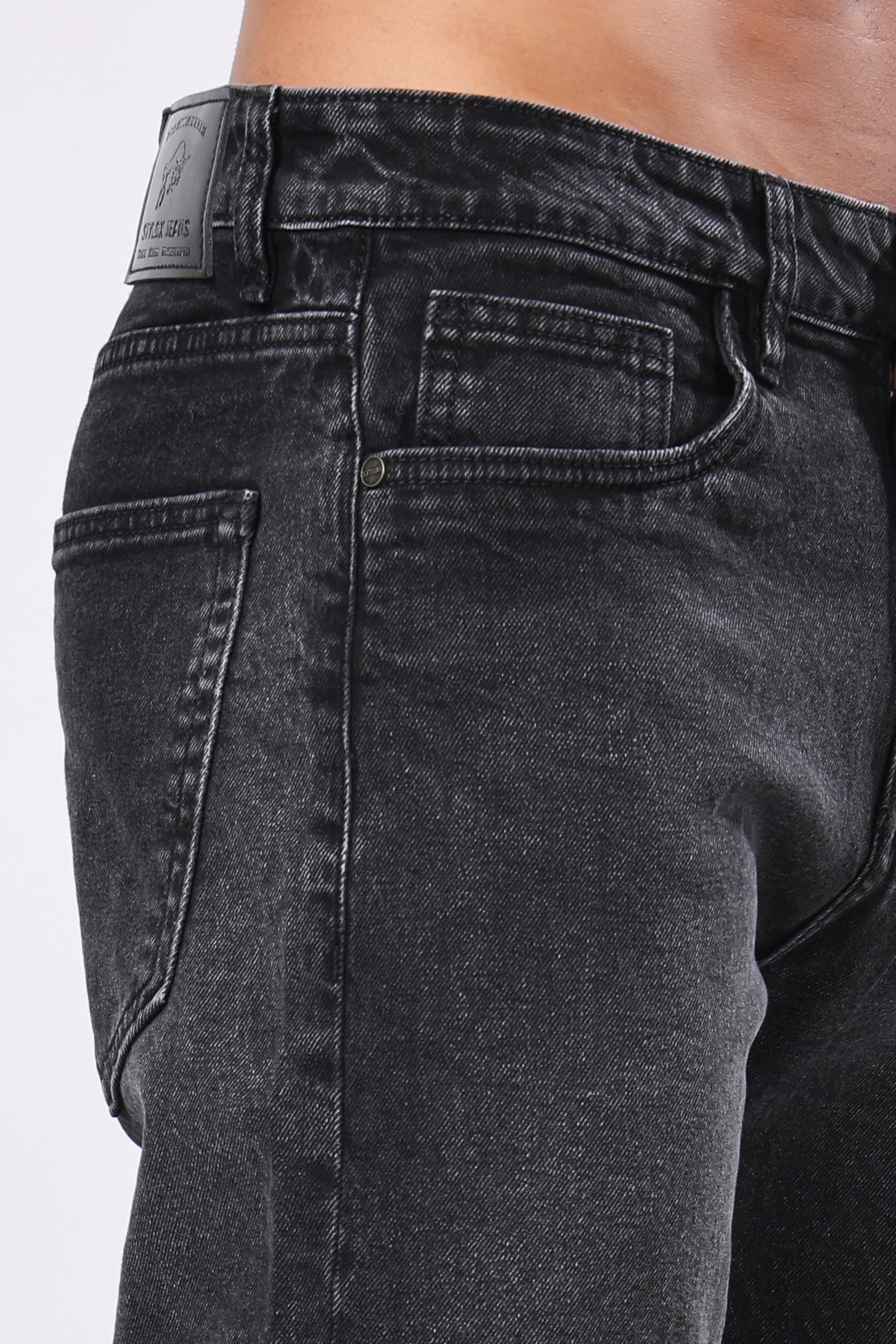 Stylox Relaxed Fit Men's Denim Jeans - Grey, Dark Grey, Mid Grey, Fossil Grey | J-022 - Stylox