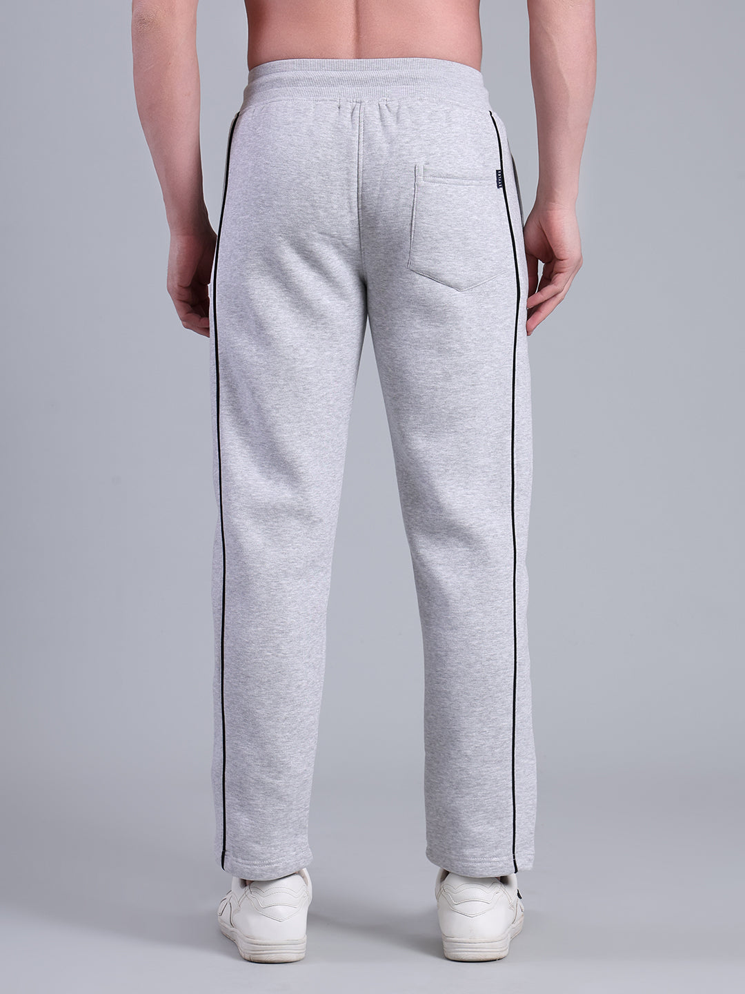 Stylox Men’s Solid Trackpant with Side Piping (Melange) - Stylox