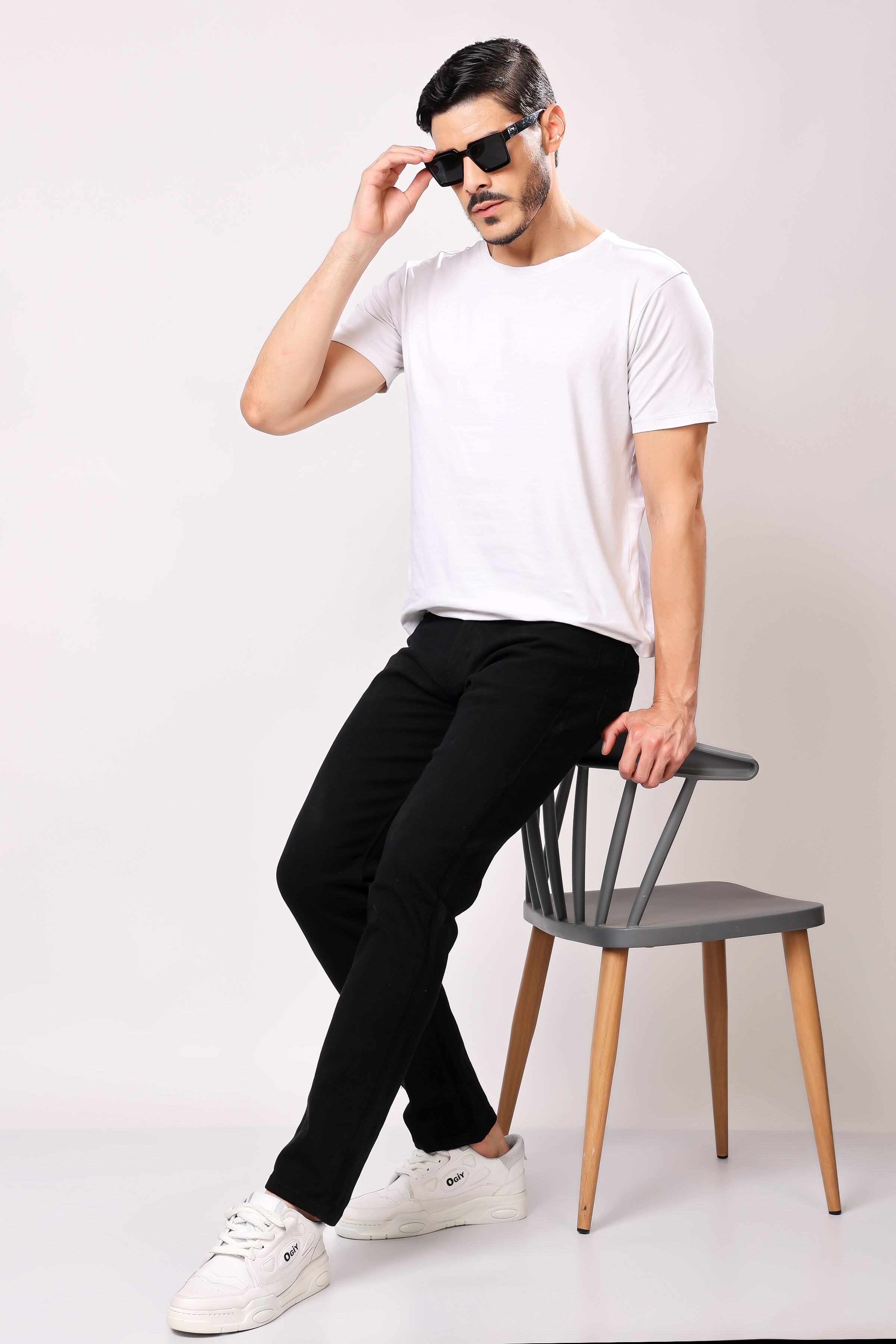 Stylox Redifined Slim Fit Casual Men's Denim Jeans Black -