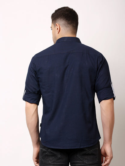 Stylox Men’s Regular Fit Oxford Full Sleeve Solid Shirt | Premium Cotton Blend Casual &amp; Formal Wear