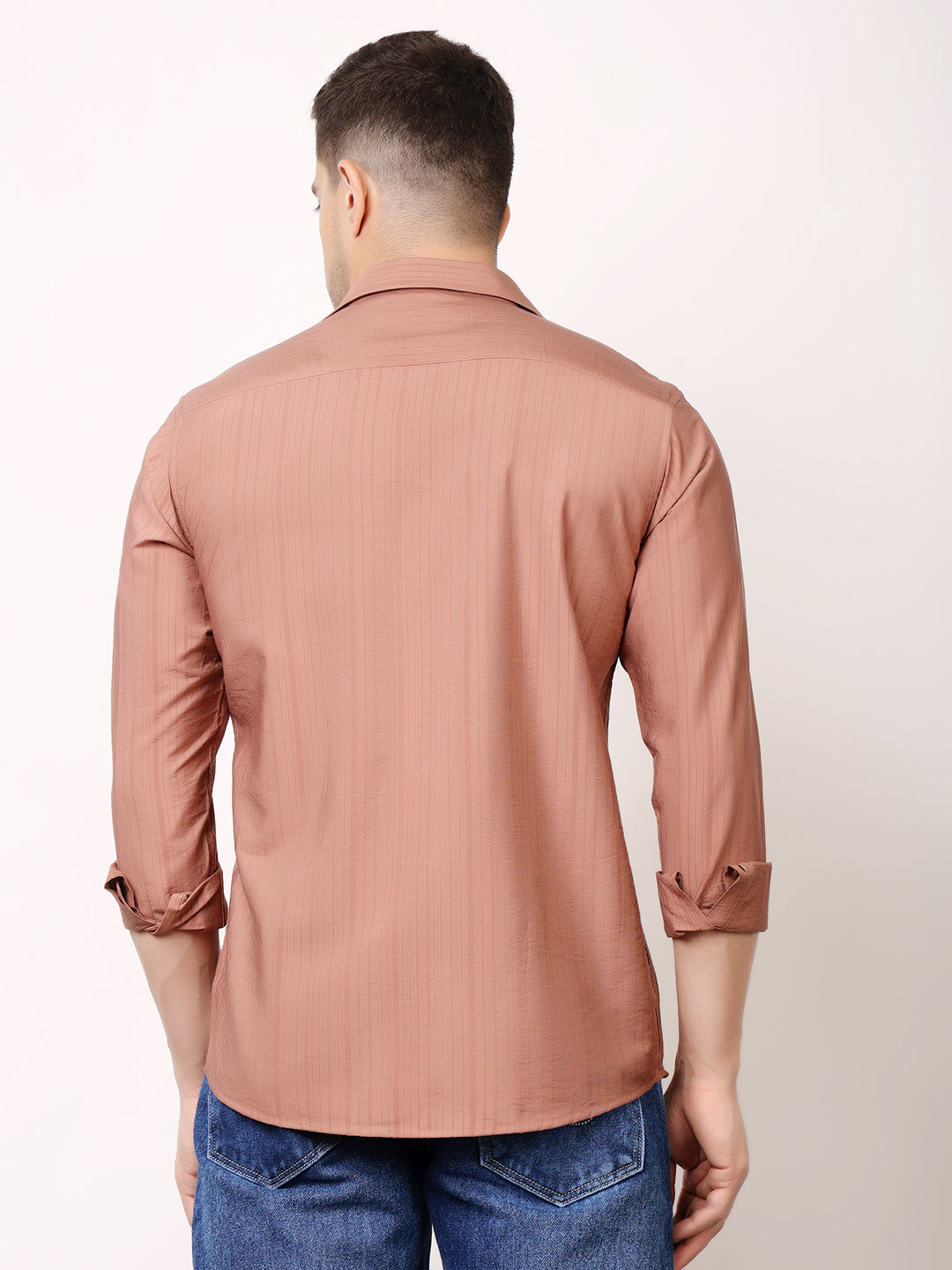 Stylox Men's Regular Fit Solid Full Sleeve Casual Shirt – Soft Cotton Blend, Comfortable & Stylish Everyday Wear - Stylox