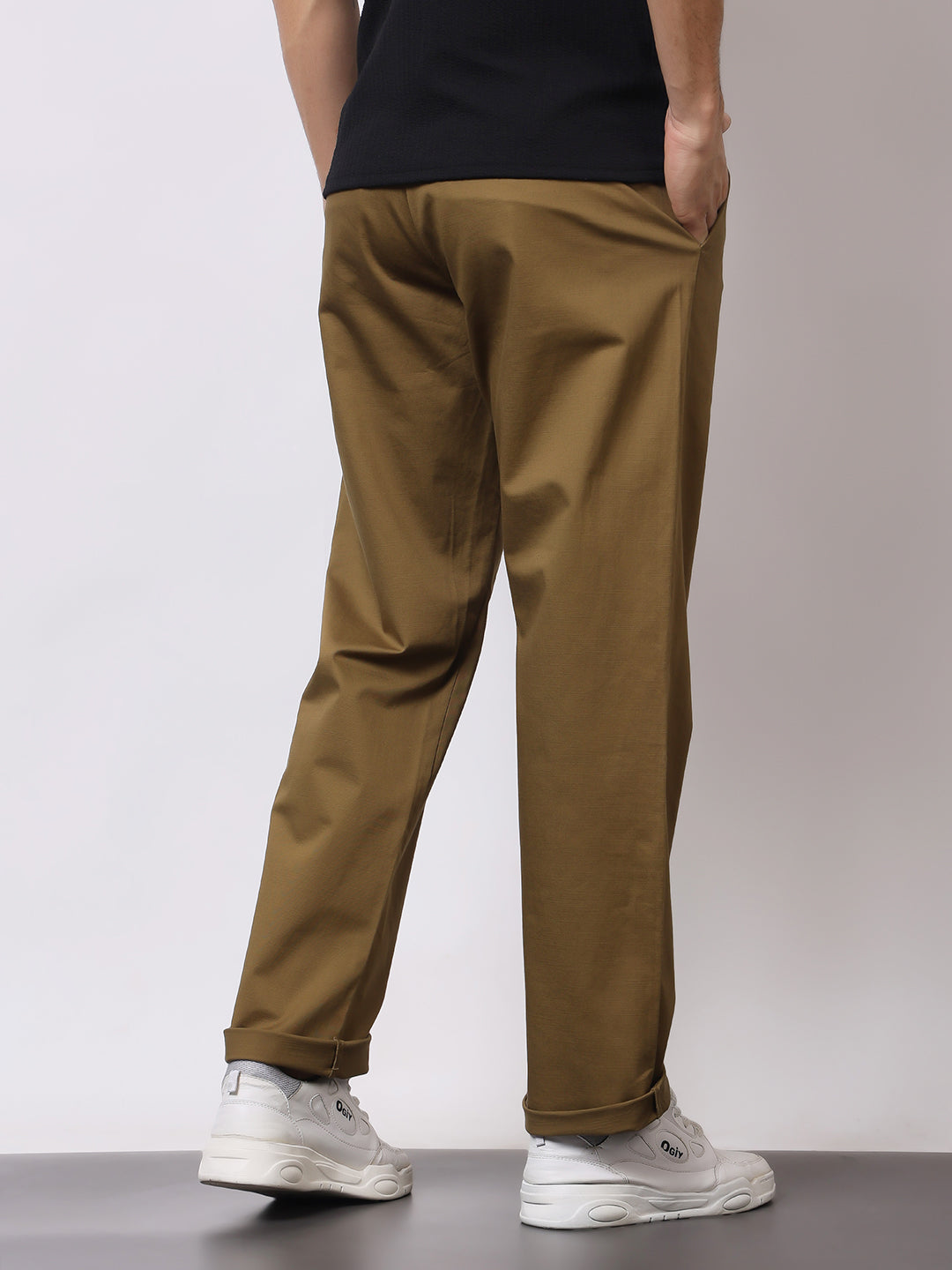 Stylox Men’s Premium Straight Fit Cotton Trousers – Casual & Office Wear Pants - Stylox