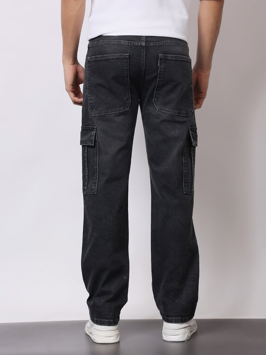 Stylox Men’s Regular Fit Cargo Jeans | Multi-Pocket Denim Cargo Pants for Casual & Streetwear Style - Stylox