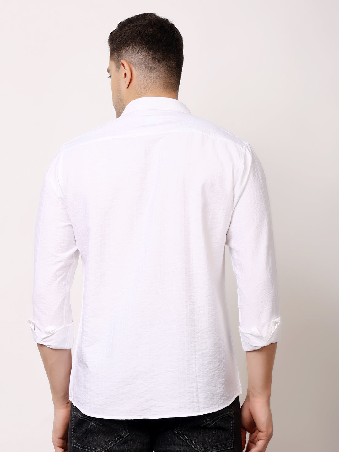 Stylox Men's Regular Fit Solid Full Sleeve Casual Shirt – Soft Cotton Blend, Comfortable & Stylish Everyday Wear - Stylox