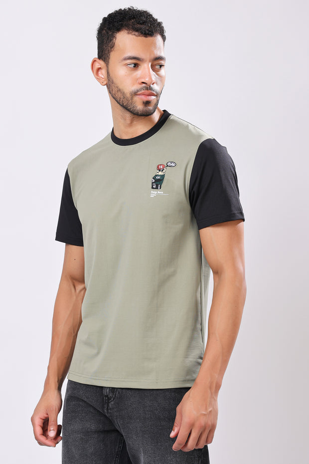 Stylox Printed Round Neck T-Shirt