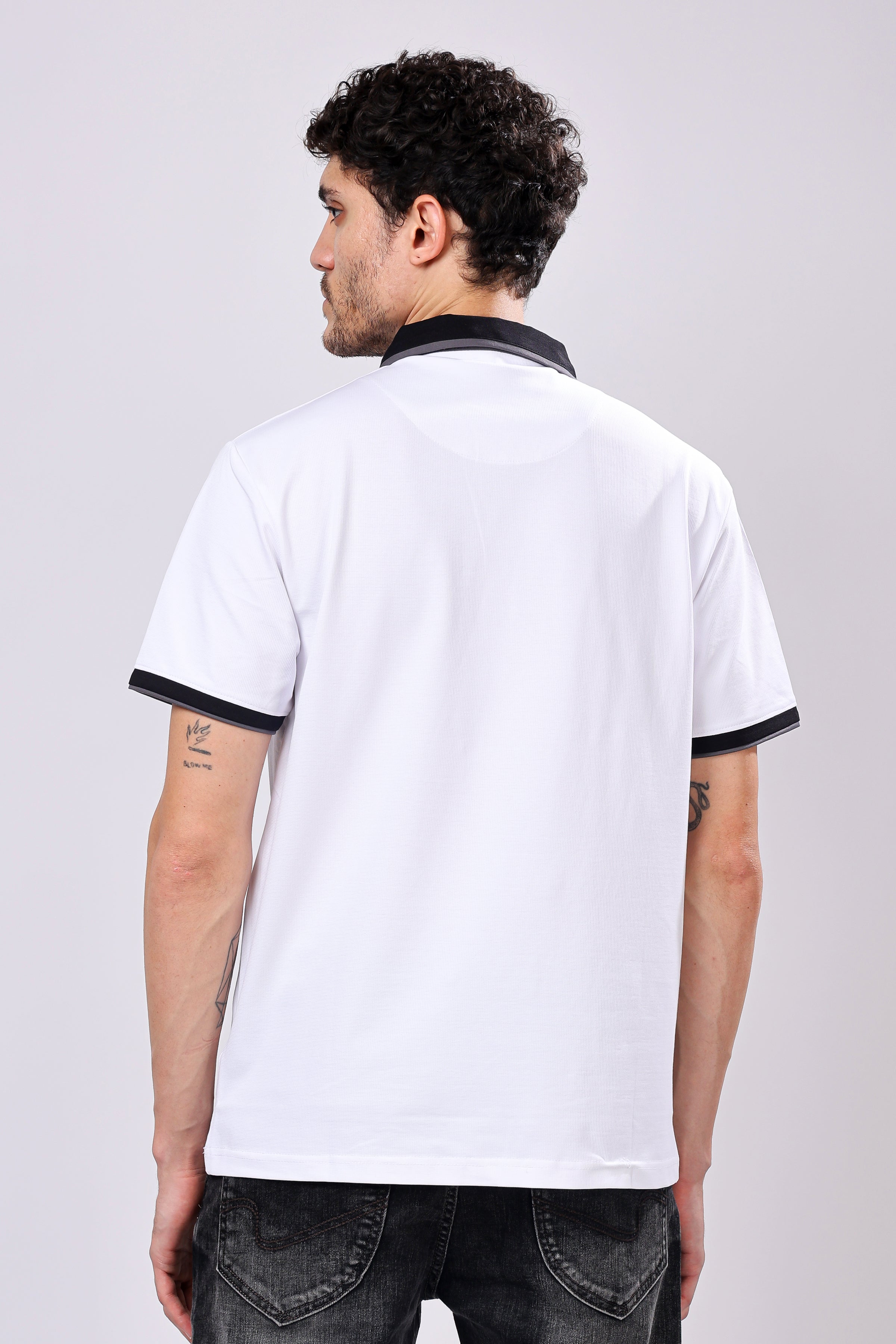 Stylox Men’s Polo Neck Solid T-Shirt with Single Pocket – Classic Style, Comfortable & Smart Casual Wear - Stylox