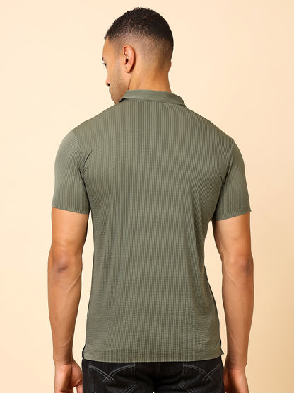 Stylox Premium Stretchable Solid Slim Fit Polo T-Shirt – Comfort Meets Style
