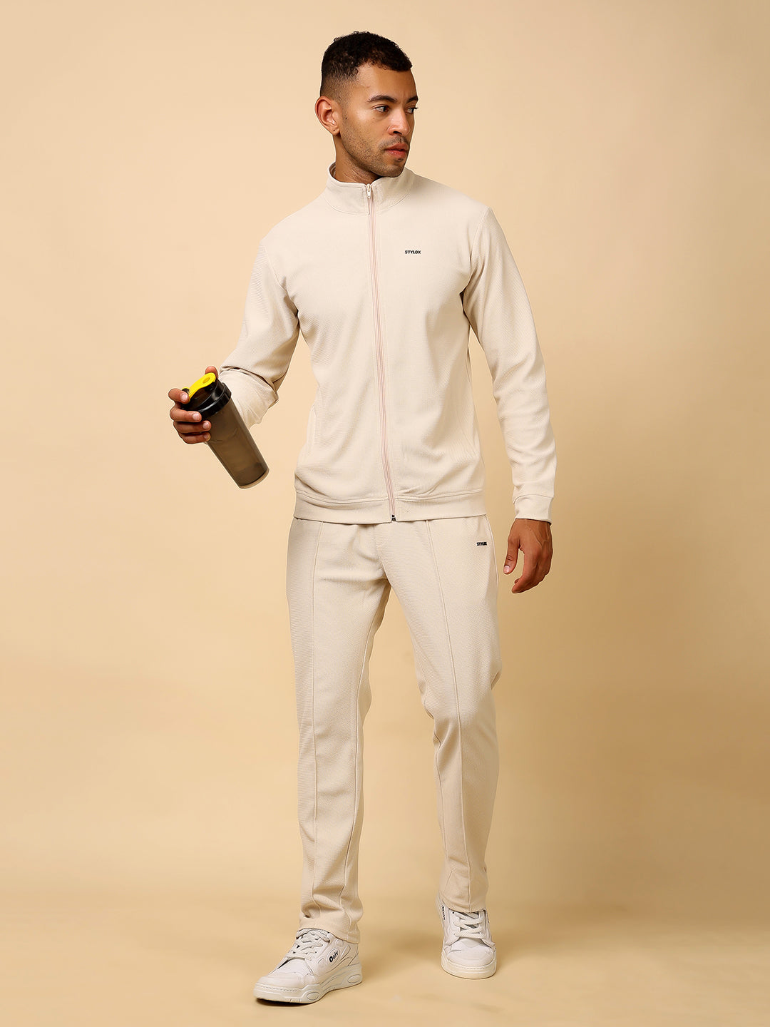 Stylox Men’s Solid Tracksuit – Stylish Full Set for Sports, Gym & Casual Wear - Stylox