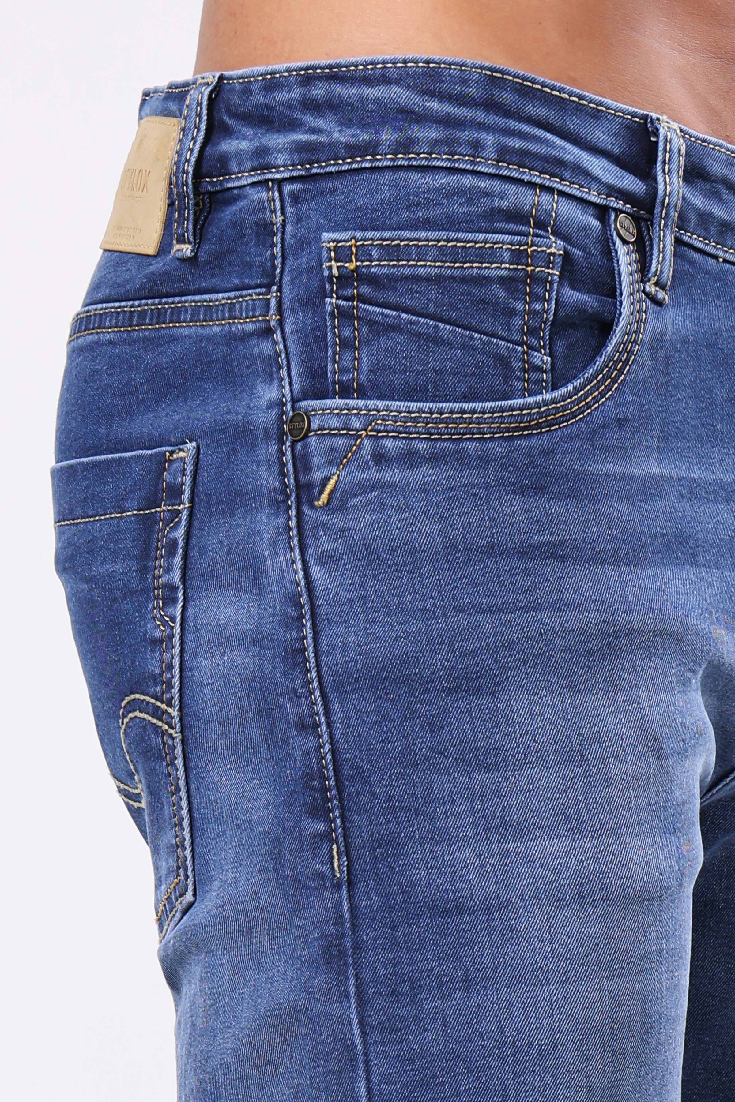 Stylox Comfort Fit Jeans for Men's | Dark Blue, Light Blue, Mid Light Blue &  Mid Dark Blue |