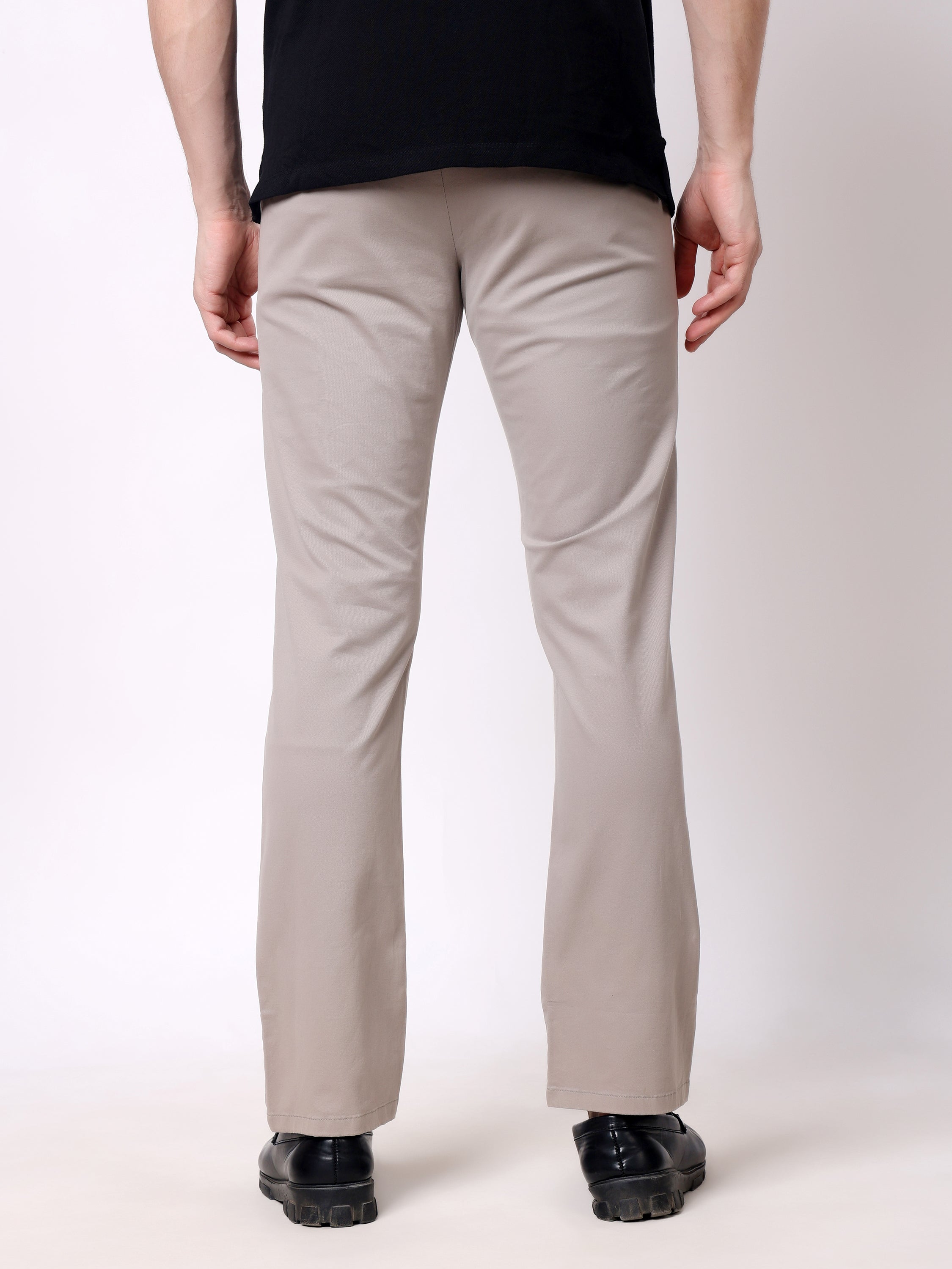 Stylox Men’s Straight Fit Non-Stretch Casual Chinos Trousers - Stylox
