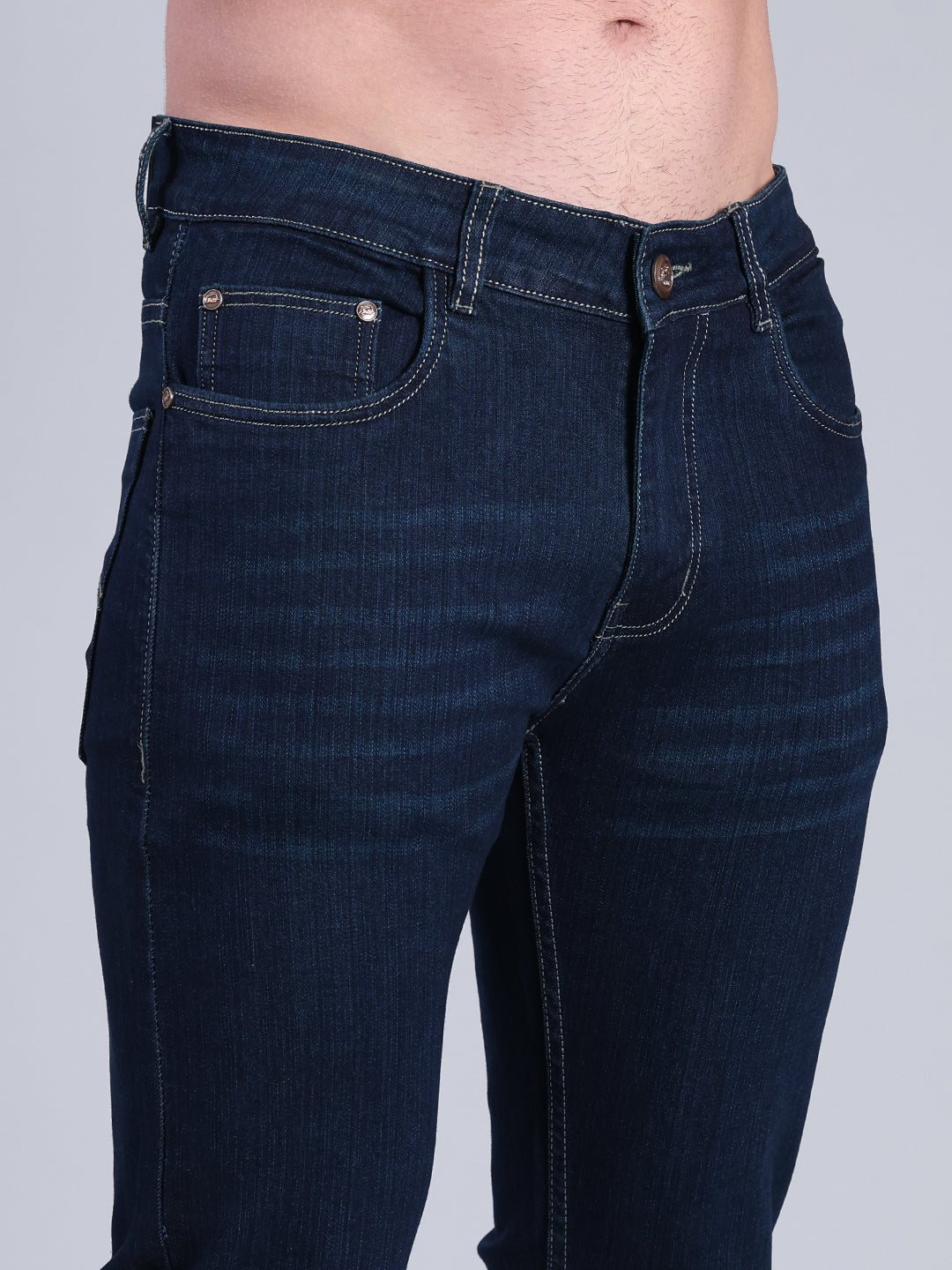 Stylox Men’s Slim Fit Jeans | Mid Rise Stretch Denim with Clean Wash for Everyday Style