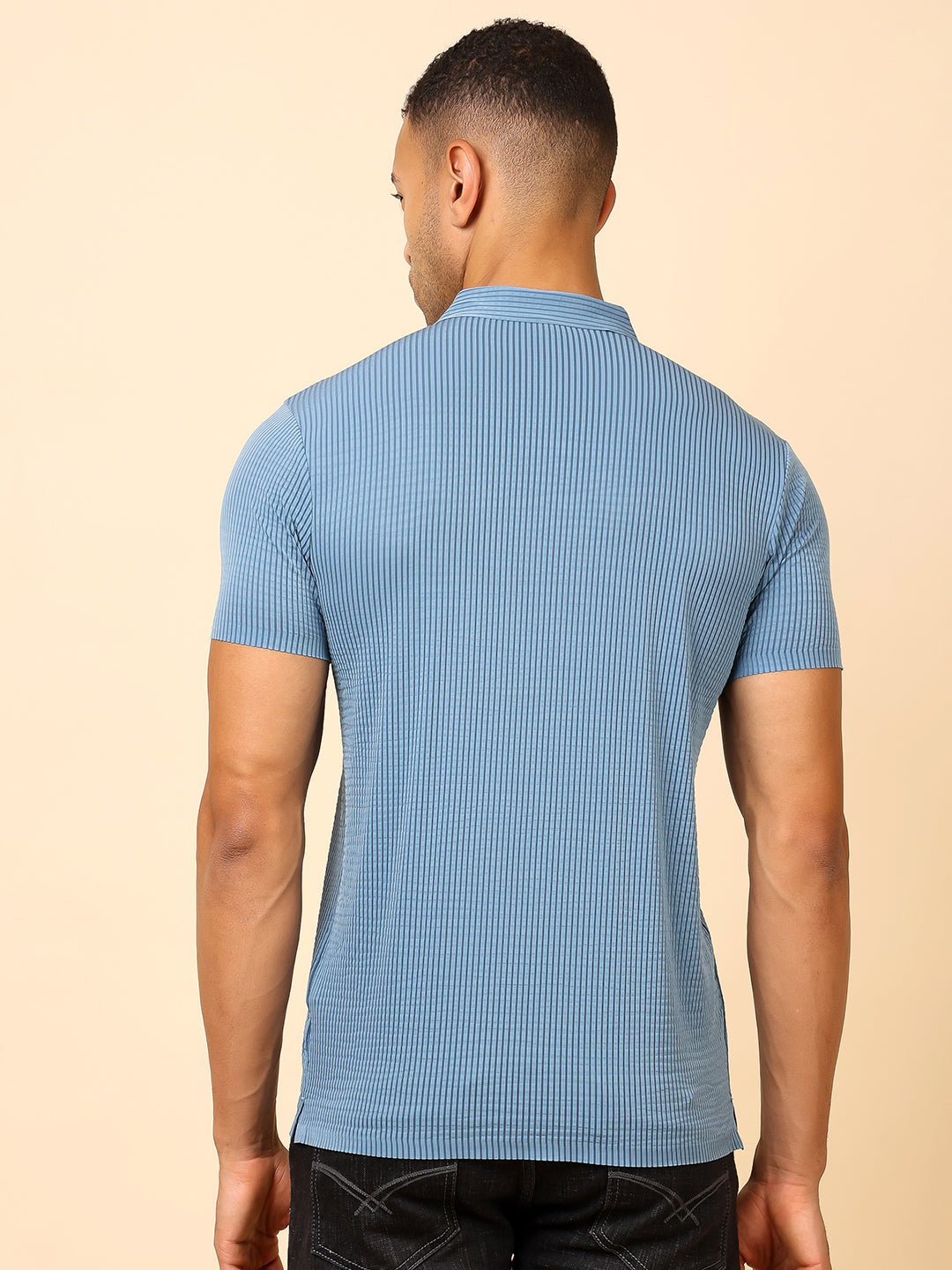 Stylox Premium Stretchable Solid Slim Fit Polo T-Shirt – Comfort Meets Style