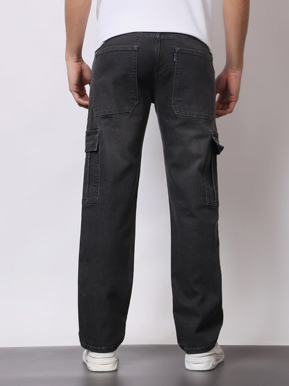 Stylox Men’s Regular Fit Cargo Jeans | Multi-Pocket Denim Cargo Pants for Casual &amp; Streetwear Style - Stylox