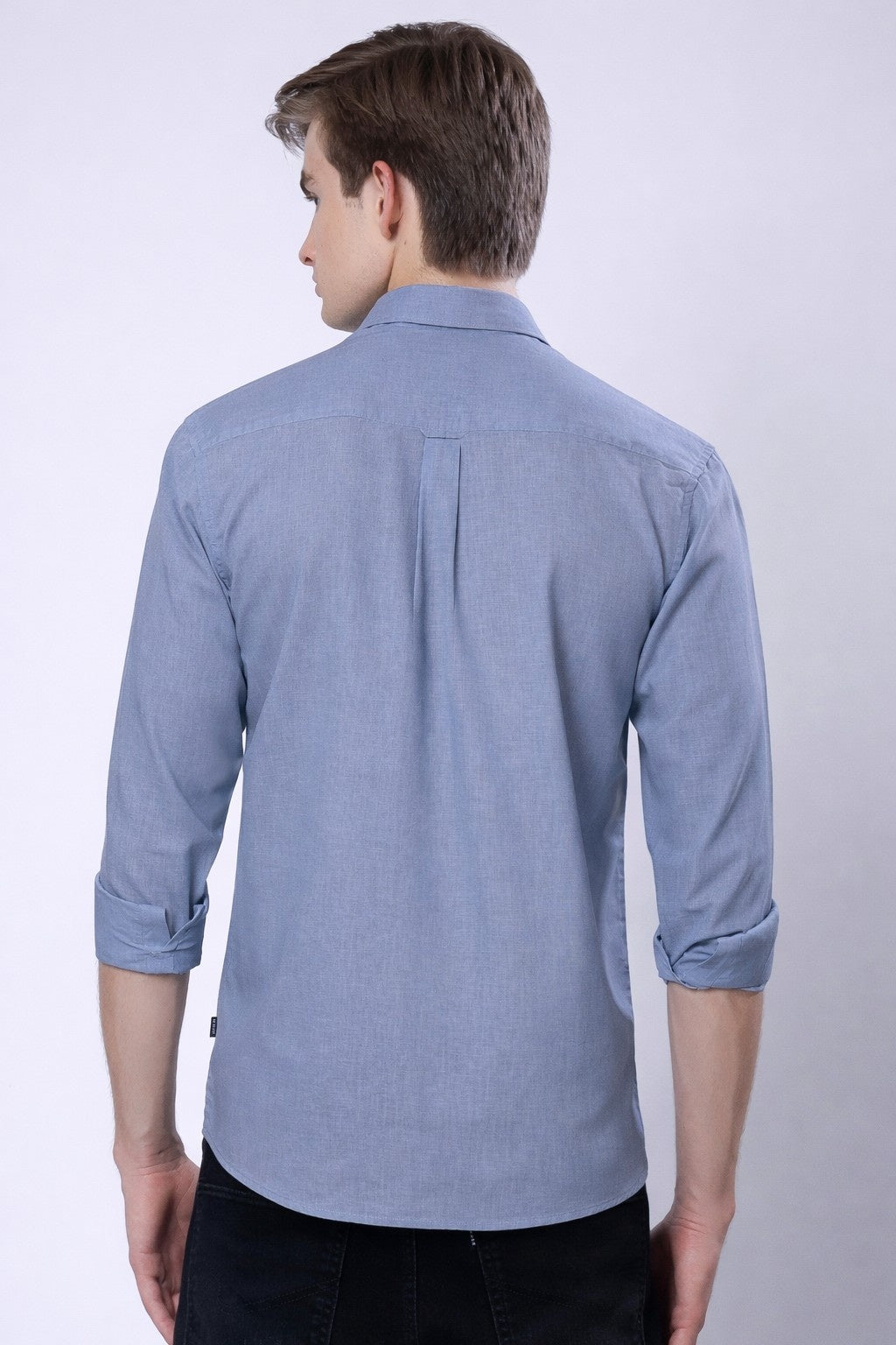 Stylox Men’s Regular Fit Full Sleeve Solid Casual Shirt - Stylox