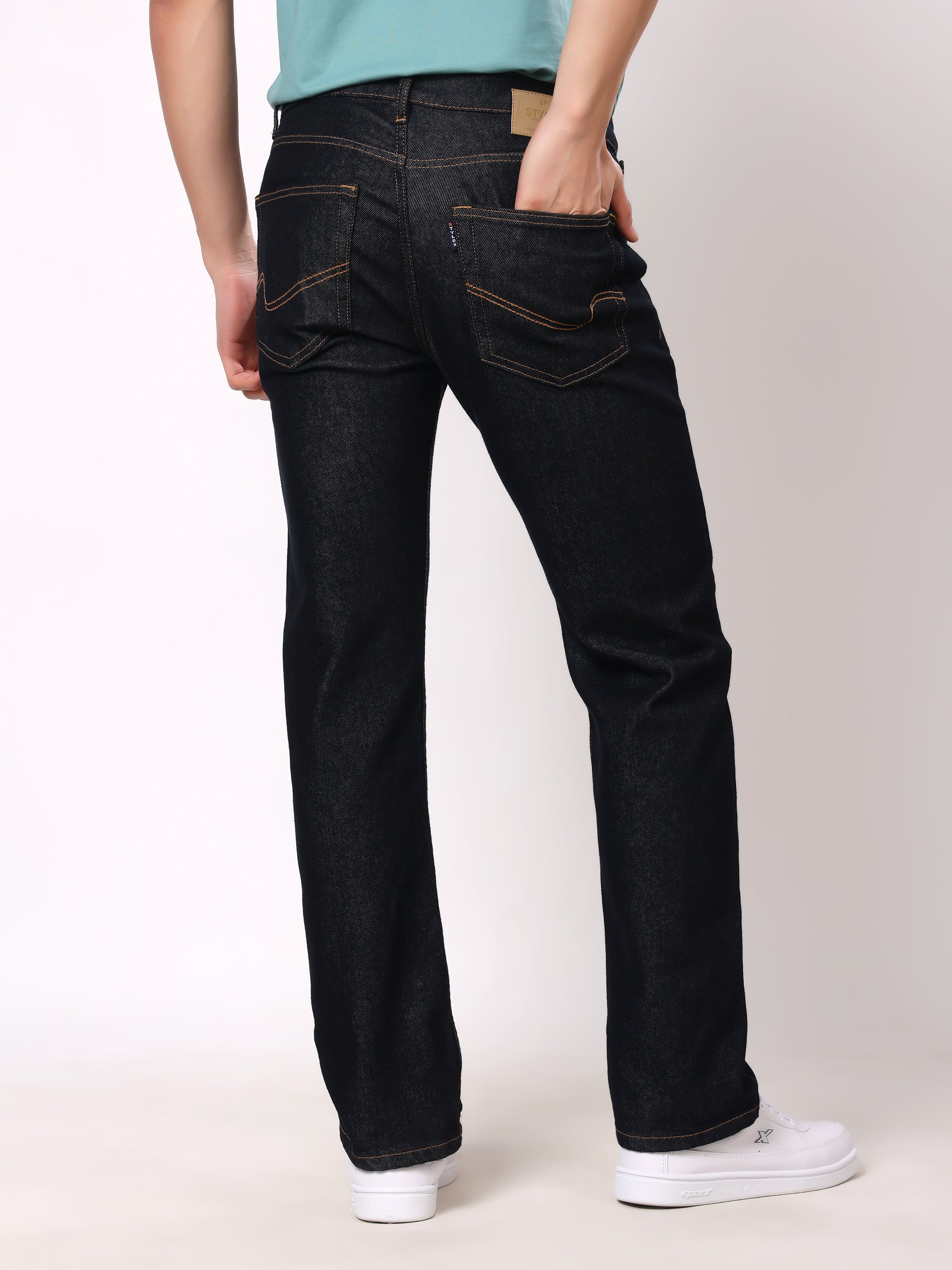 Stylox Men’s Comfort Fit No-Fade Stretchable Denim Jeans