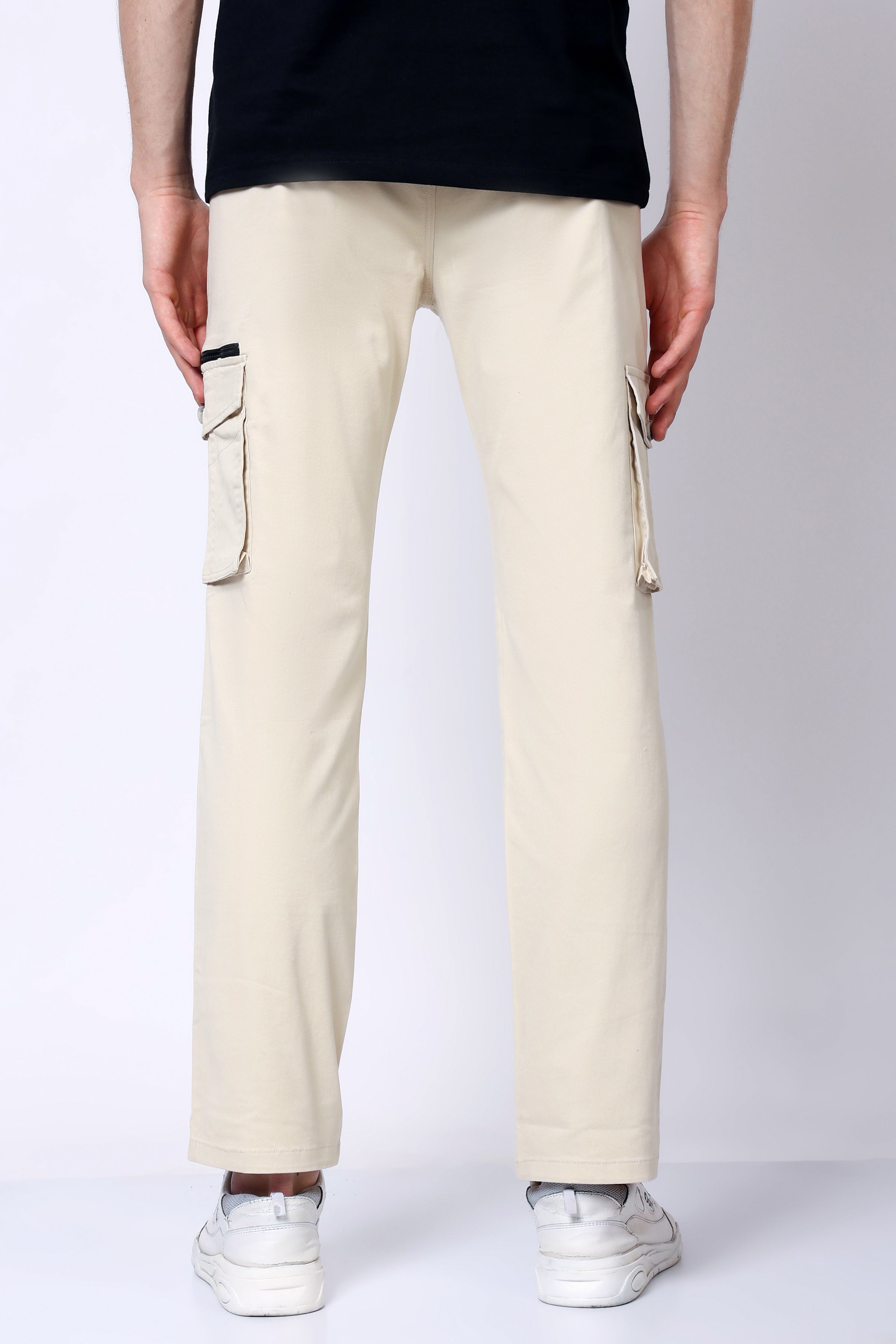 Stylox Men’s Regular Fit Utility Cargo Pants with Multi Pockets - Stylox