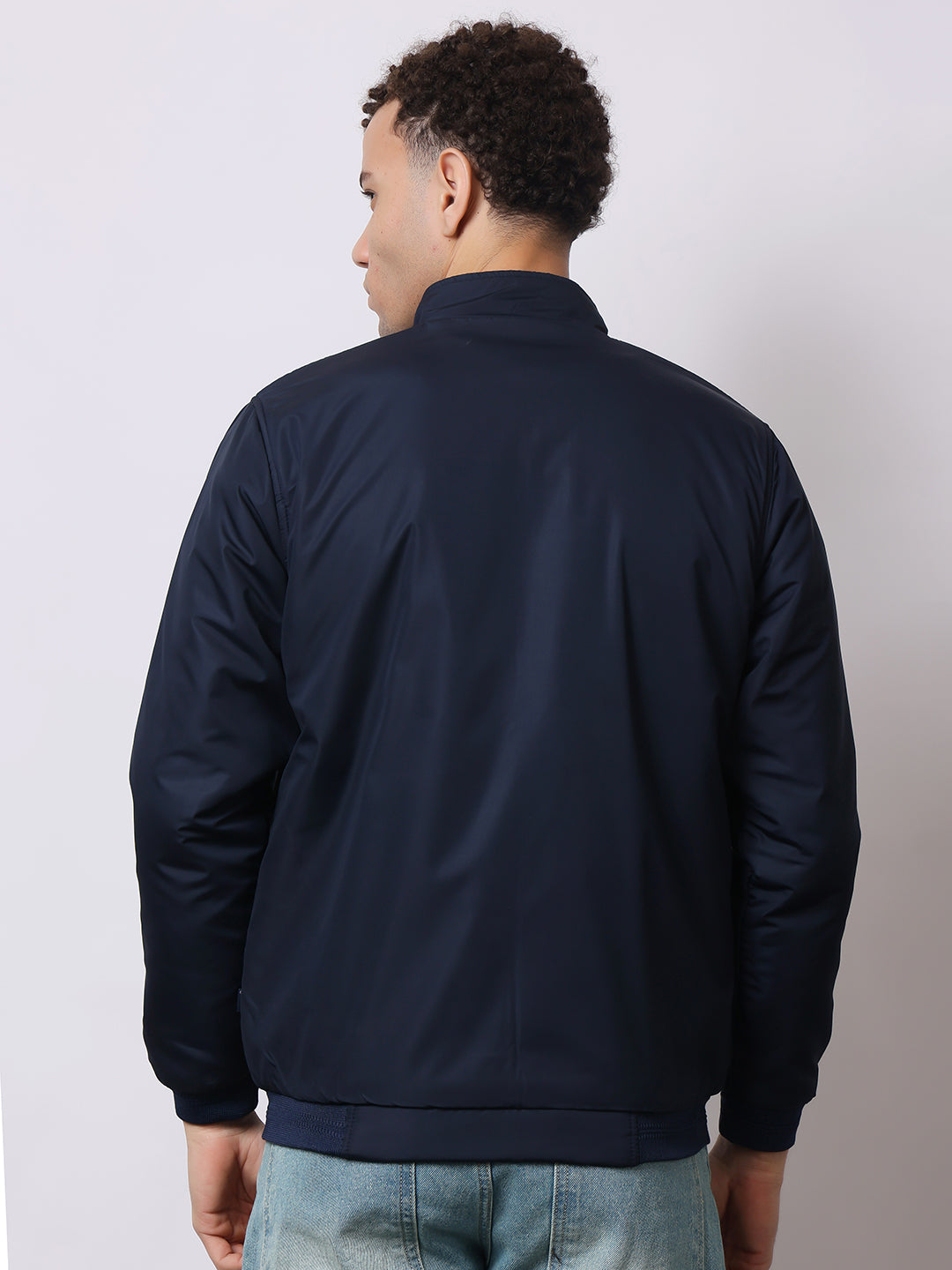 Stylox Men’s High-Neck Winter Jacket – Lightweight Windcheater with Warm Lining & Full-Zip Closure