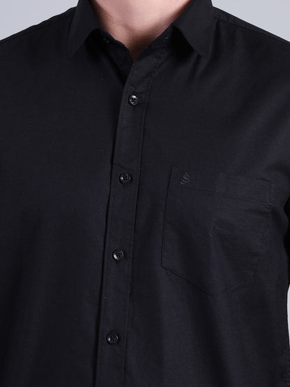 Stylox Men’s Solid Casual Shirt | Full Sleeve Regular Fit Shirt for Everyday Wear