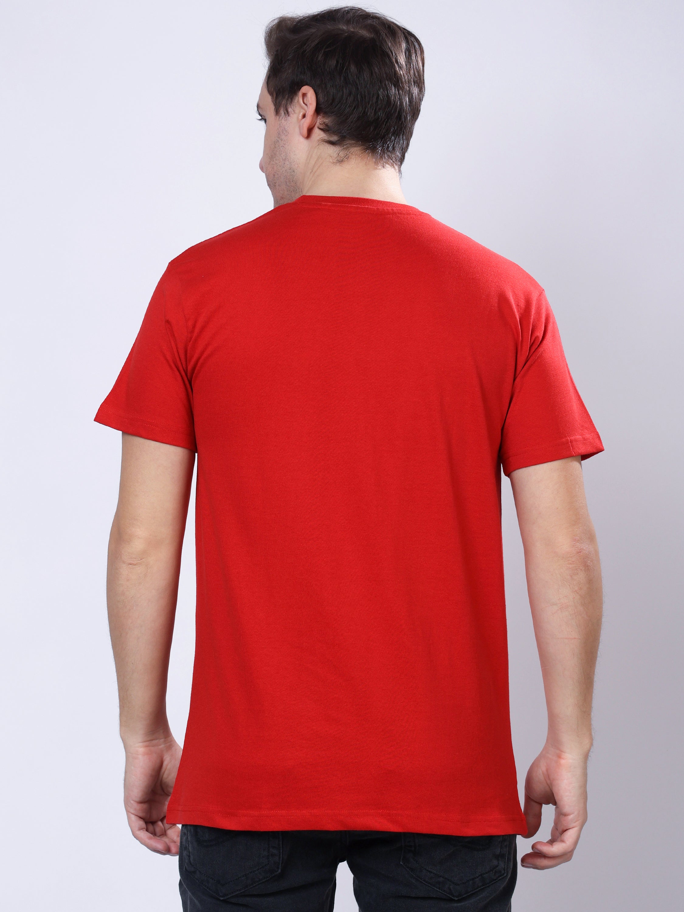 Stylox Men’s Solid Round Neck T-Shirt | Classic Cotton Casual Crew Neck Tee - Stylox