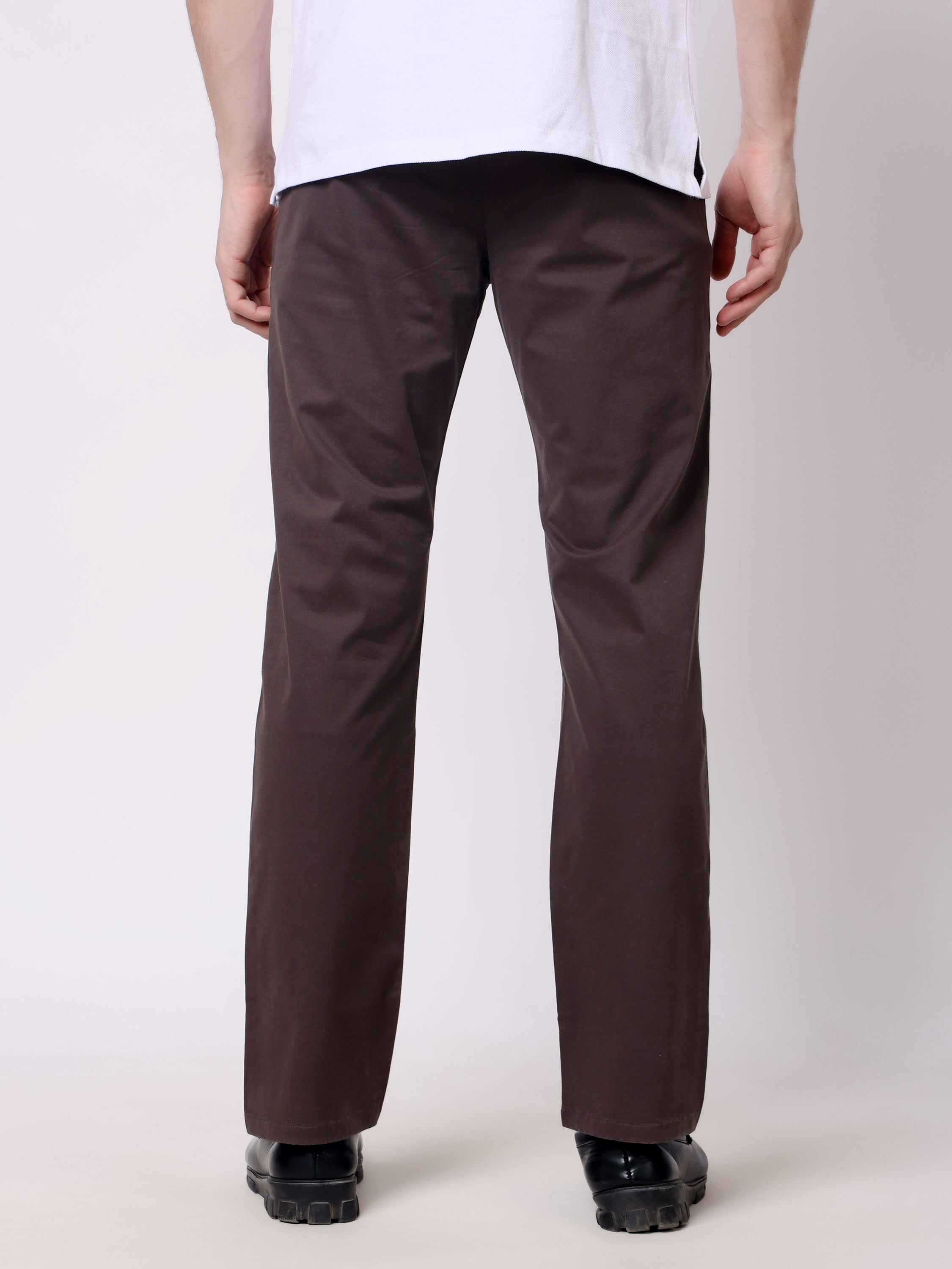 Stylox Men’s Straight Fit Non-Stretch Casual Chinos Trousers - Stylox