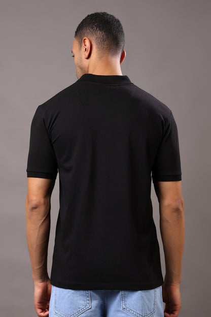 Stylox Men’s Polo Collar Solid T-Shirt - Soft, Breathable &amp; Everyday Wear