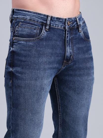 Stylox Men’s Comfort Fit Solid Jeans | Premium Stretchable Plain Denim Jeans for Men | Casual Mid-Rise Jeans