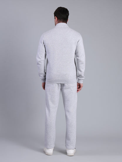 Stylox Men’s Solid Tracksuit Set with Zip-Up Jacket &amp; Joggers – Winter Athleisure Wear