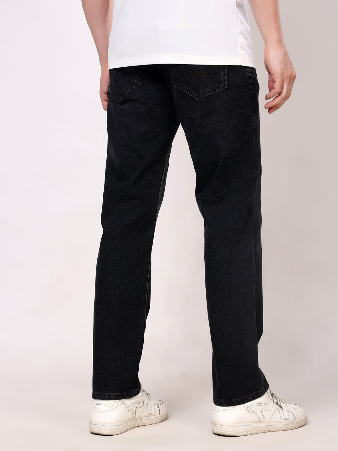 Stylox Men’s Comfort Fit Stretchable Denim Jeans-Dark Grey