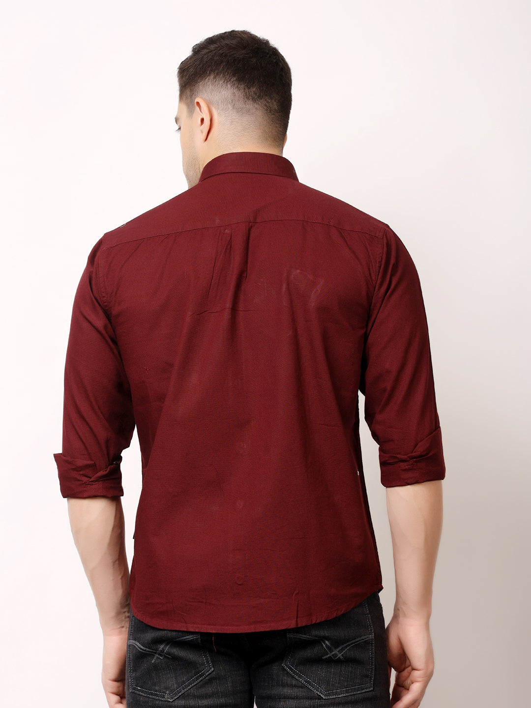 Stylox Men’s Premium Oxford Full Sleeve Solid Shirt | Casual & Formal Wear | Soft Cotton Blend