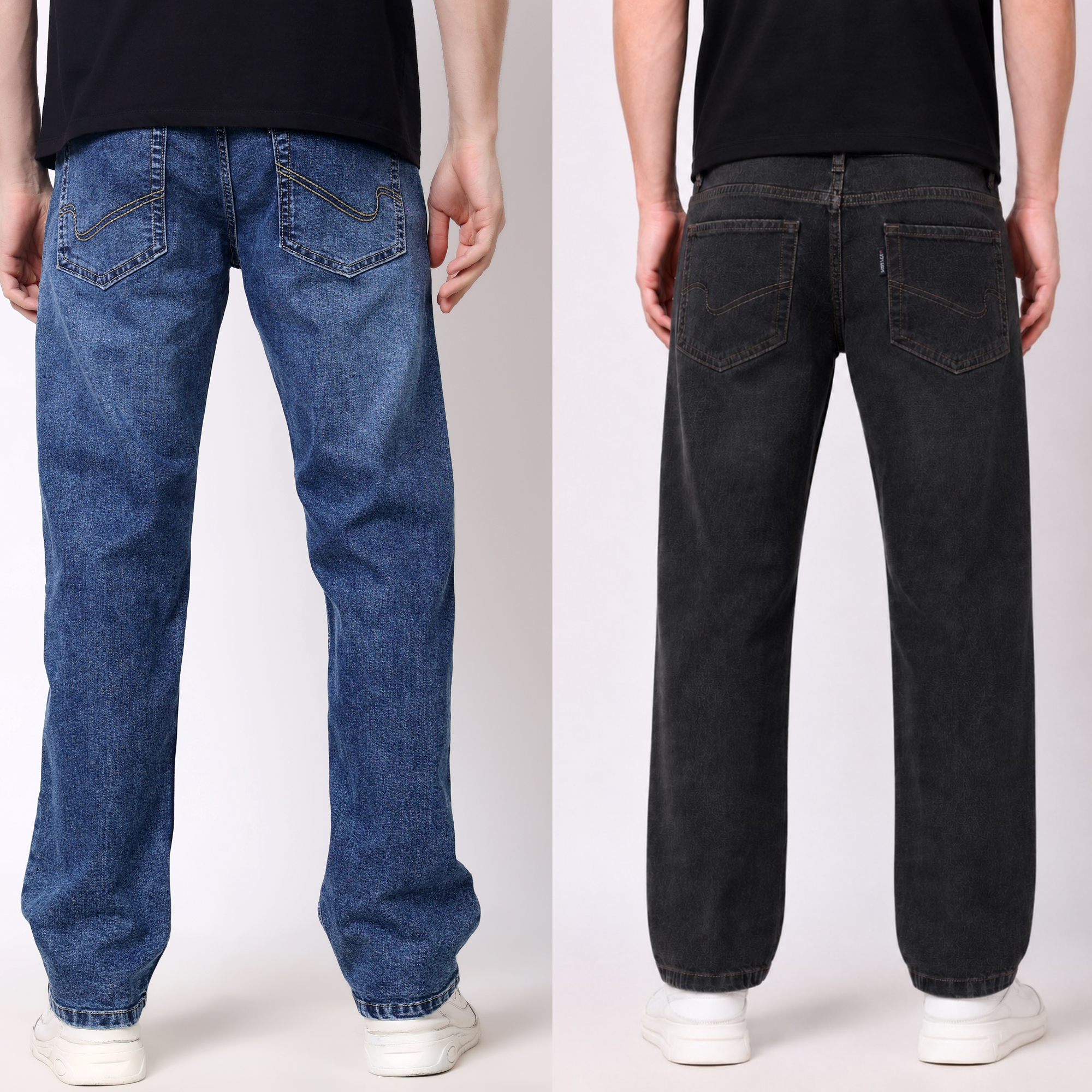 Stylox Men's Comfort & Slim Fit Stretchable Denim Jeans Combo (Pack Of 2) - Stylox