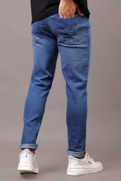 Stylox Men’s Slim Fit Mid-Rise Casual Jeans