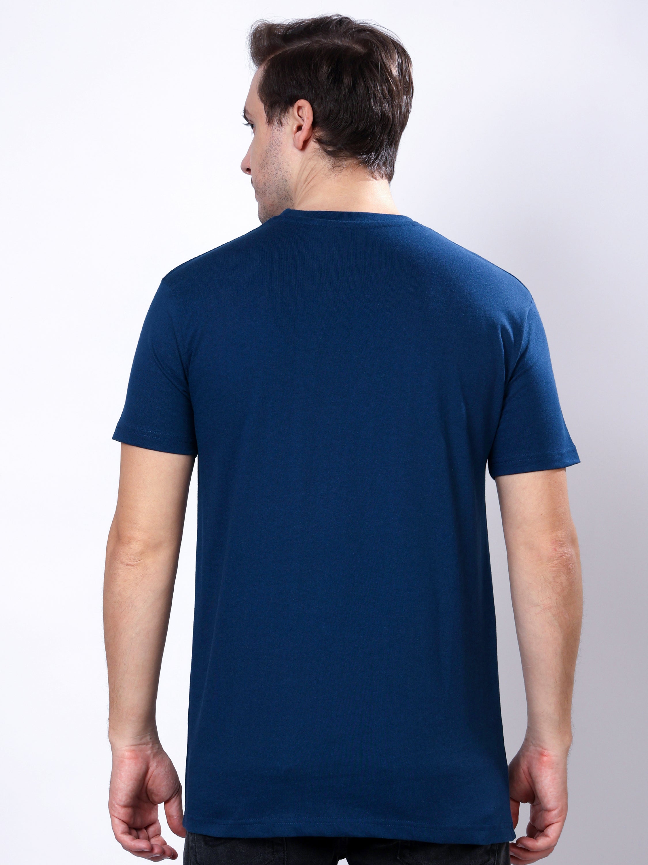 Stylox Men’s Solid Round Neck T-Shirt | Classic Cotton Casual Crew Neck Tee - Stylox
