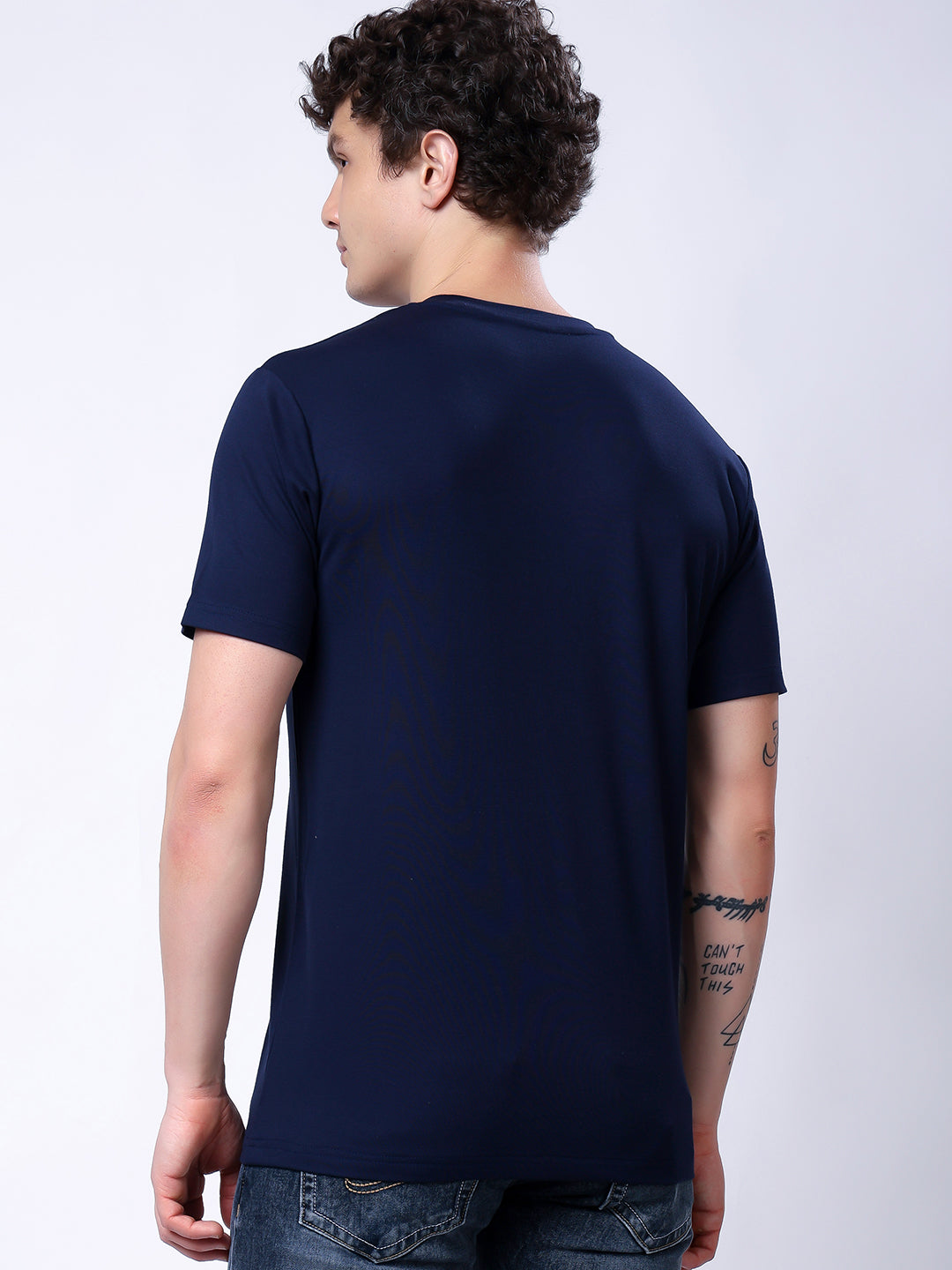 Stylox Men’s Navy Blue Motivational Graphic T-Shirt - Stylox