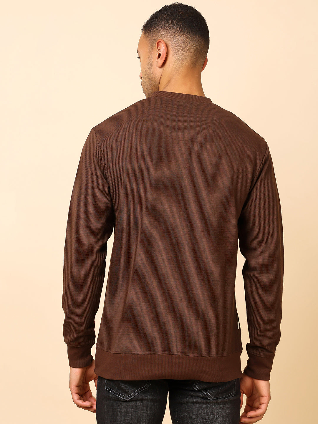 Stylox Men’s Colorblock Crew Neck Sweatshirt with “Revolution” Print