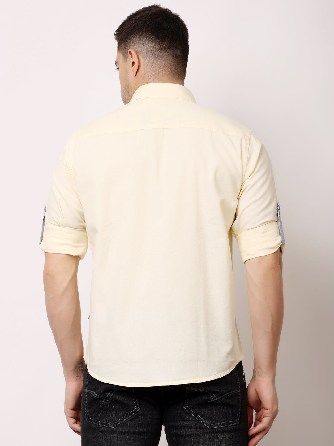 Stylox Men’s Regular Fit Oxford Full Sleeve Solid Shirt | Premium Cotton Blend Casual &amp; Formal Wear